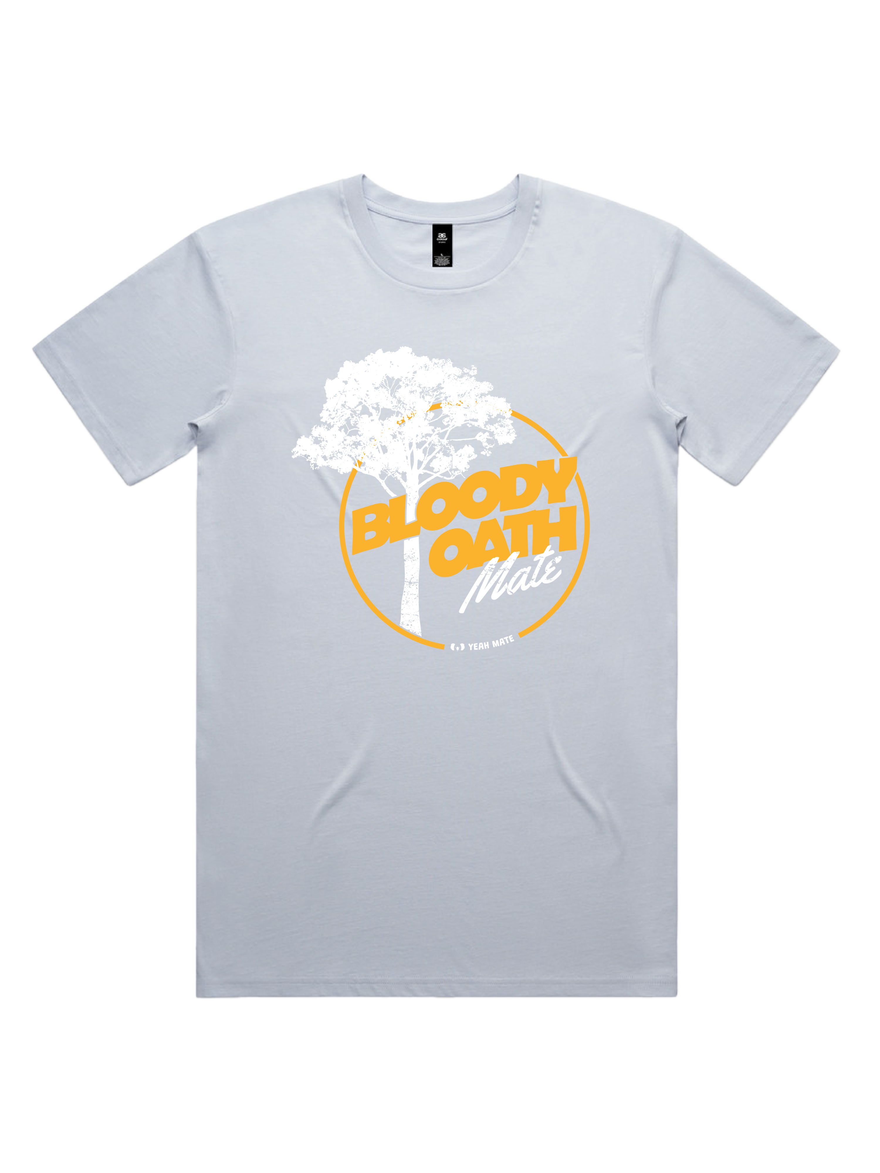Premium Cotton Graphic T-shirt - Men's Fit - Bloody Oath Mate™ - Powder - Yeah Mate Freestyle™ Clothing 1