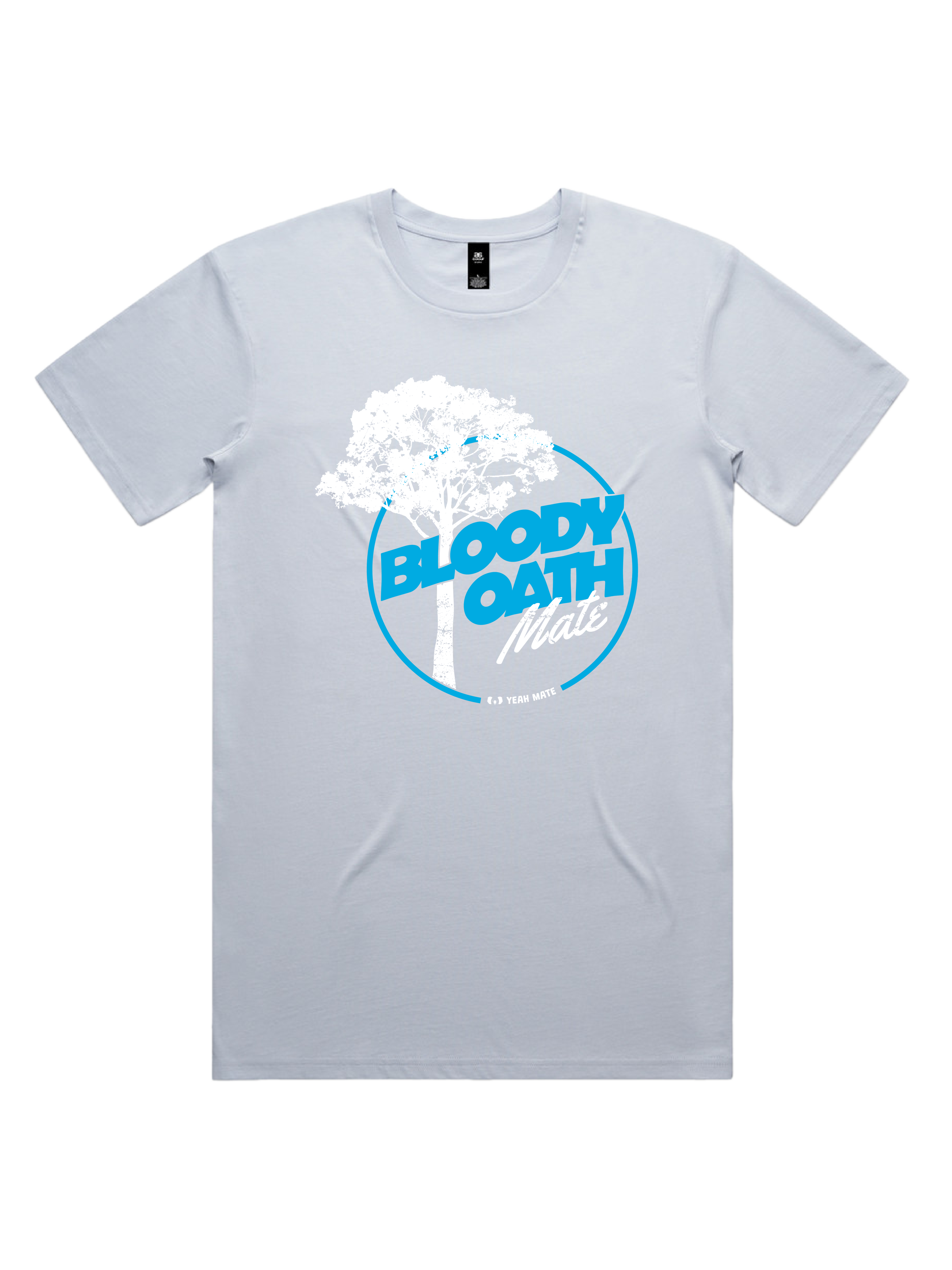 Premium Cotton Graphic T-shirt - Men's Fit - Bloody Oath Mate™ - Powder - Yeah Mate Freestyle™ Clothing 2
