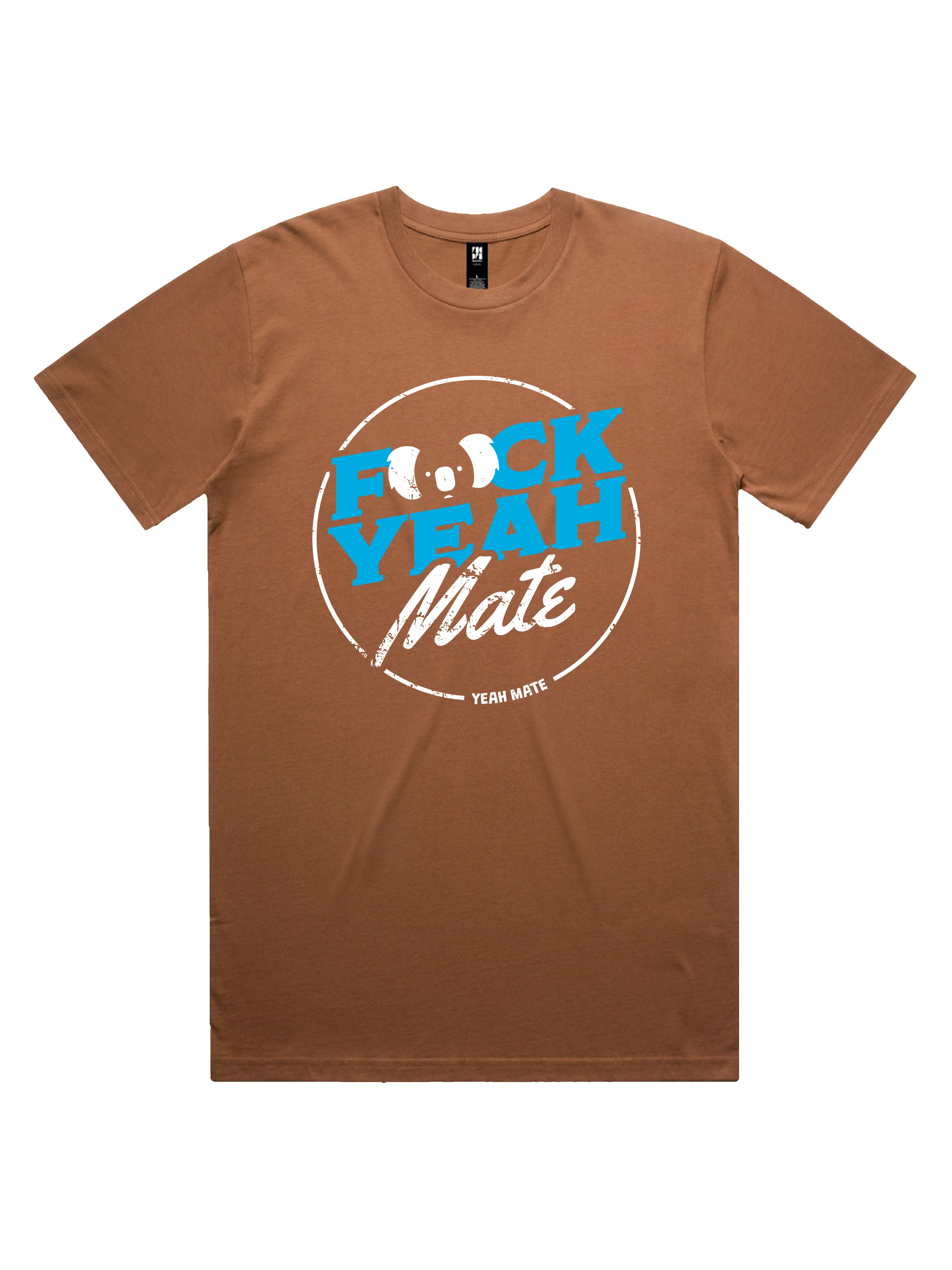 Premium Cotton Graphic T-shirt - Men's Fit - F🐨ck Yeah Mate™  - Cocoa - Yeah Mate Freestyle™ Clothing 3