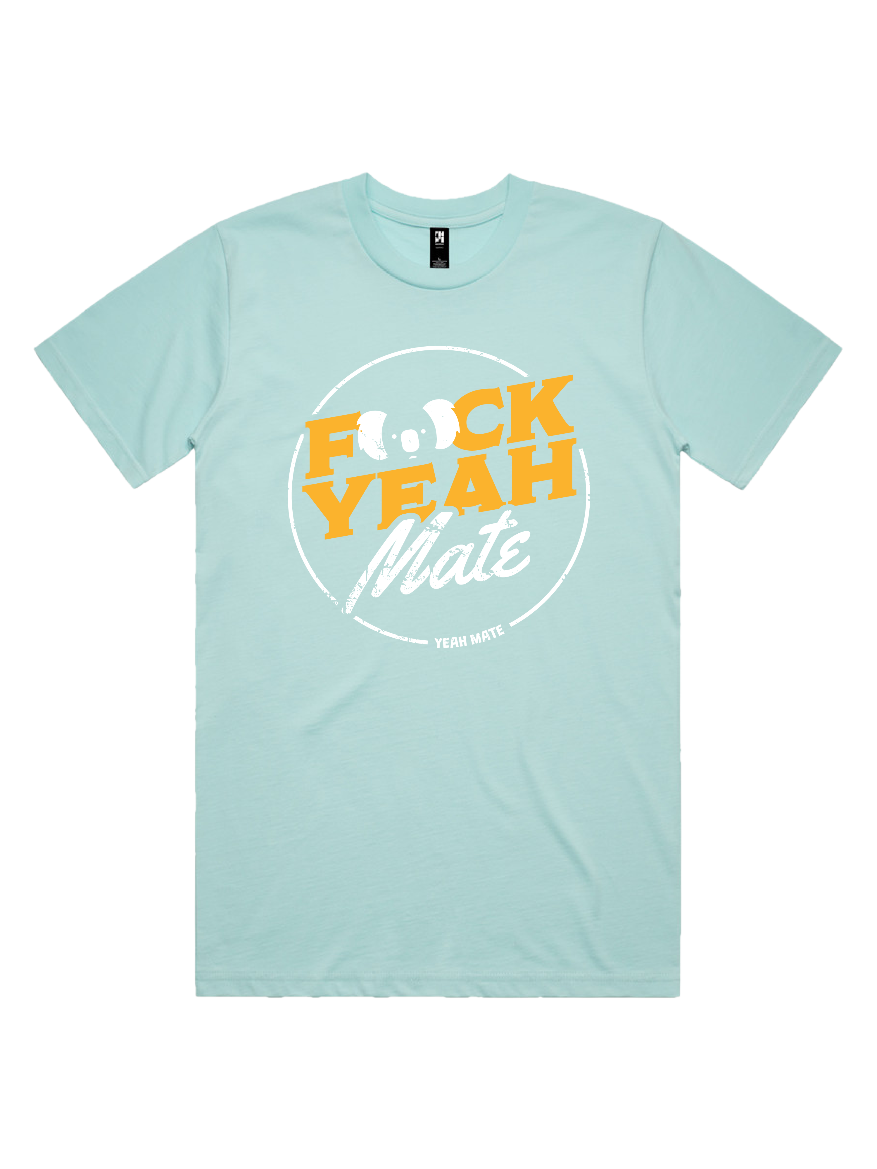 Premium Cotton Graphic T-shirt - Men's Fit - F🐨ck Yeah Mate™  - Lagoon - Yeah Mate Freestyle™ Clothing