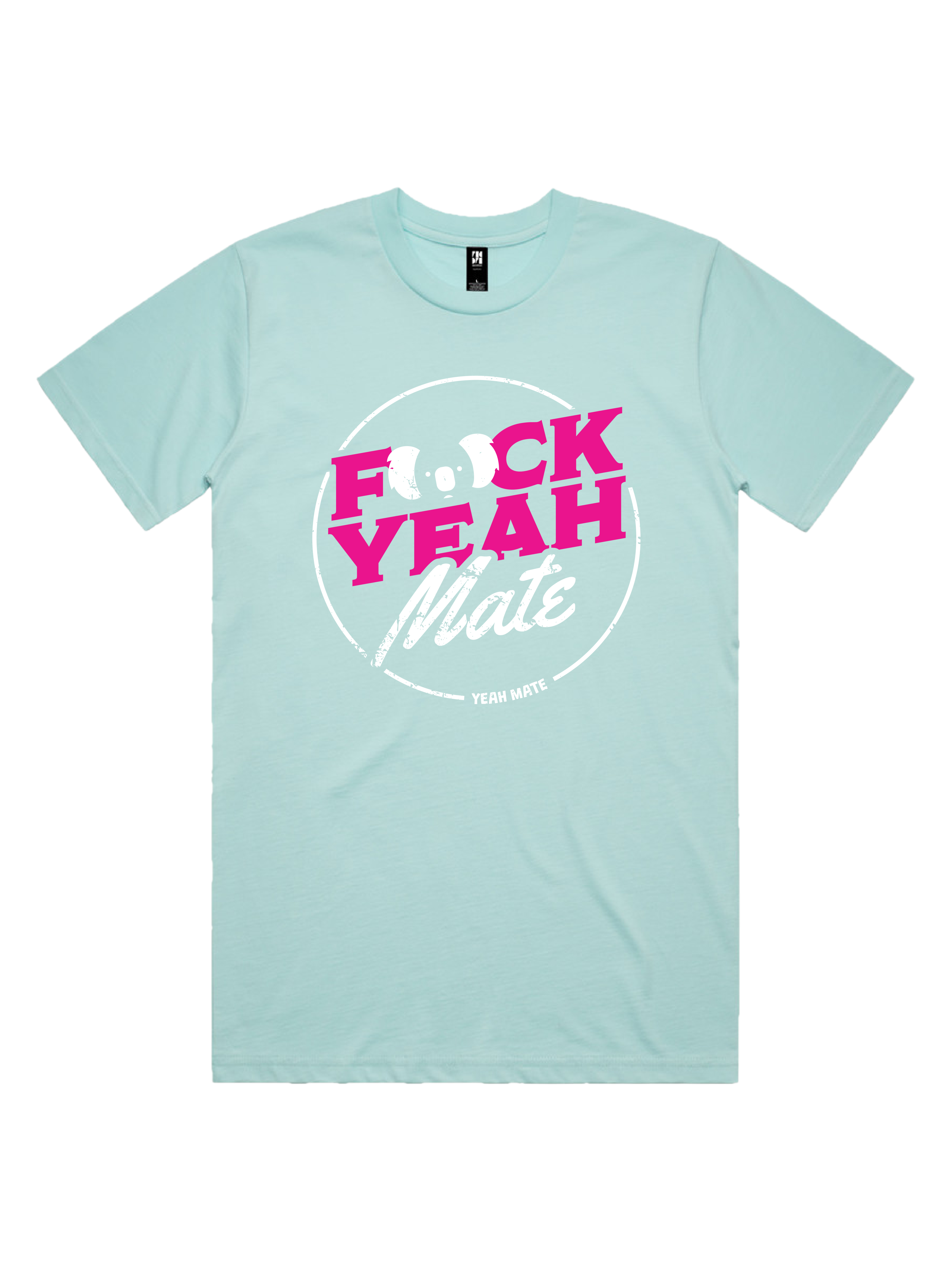 Premium Cotton Graphic T-shirt - Men's Fit - F🐨ck Yeah Mate™  - Lagoon - Yeah Mate Freestyle™ Clothing 1
