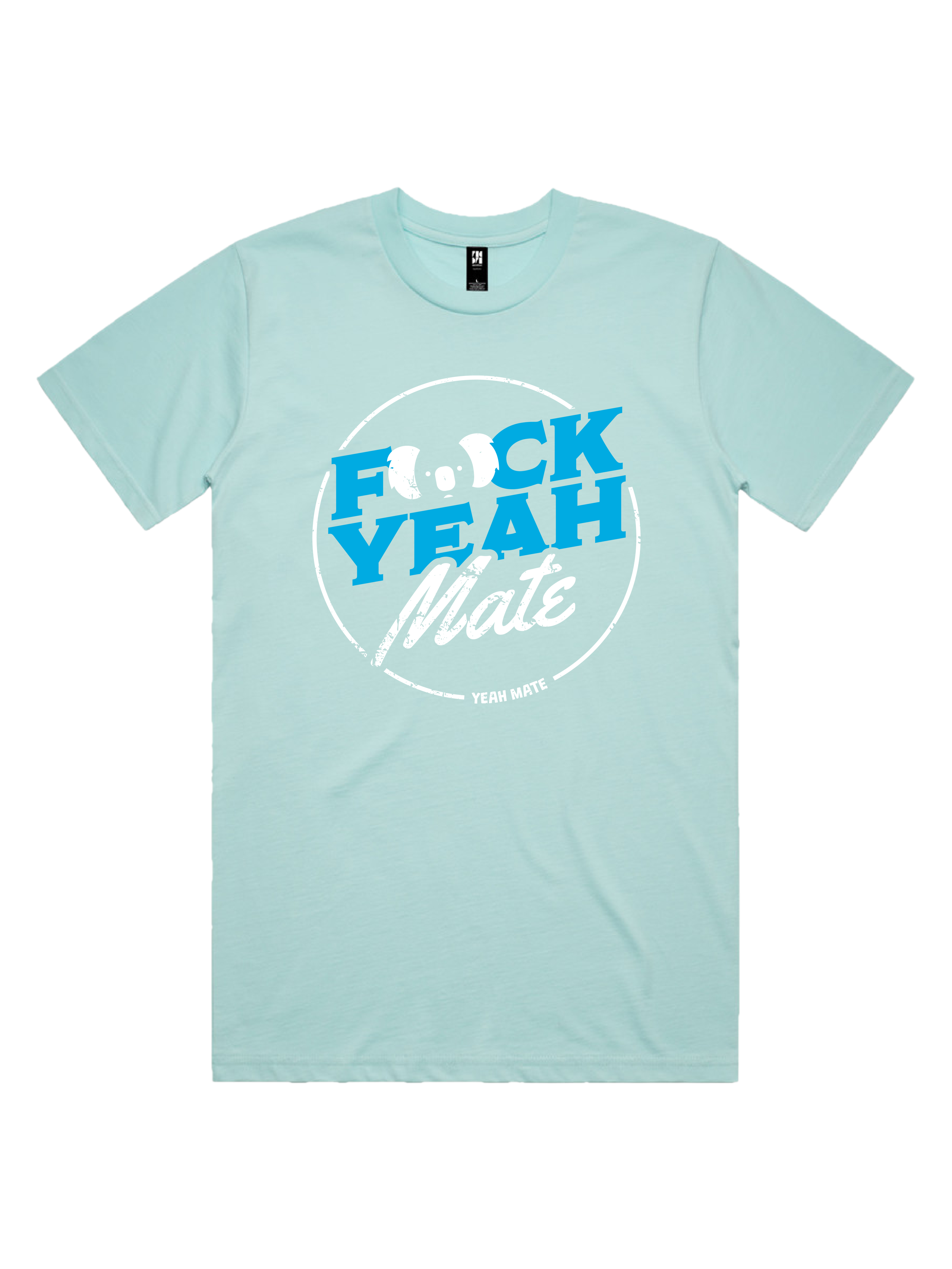 Premium Cotton Graphic T-shirt - Men's Fit - F🐨ck Yeah Mate™  - Lagoon - Yeah Mate Freestyle™ Clothing 2