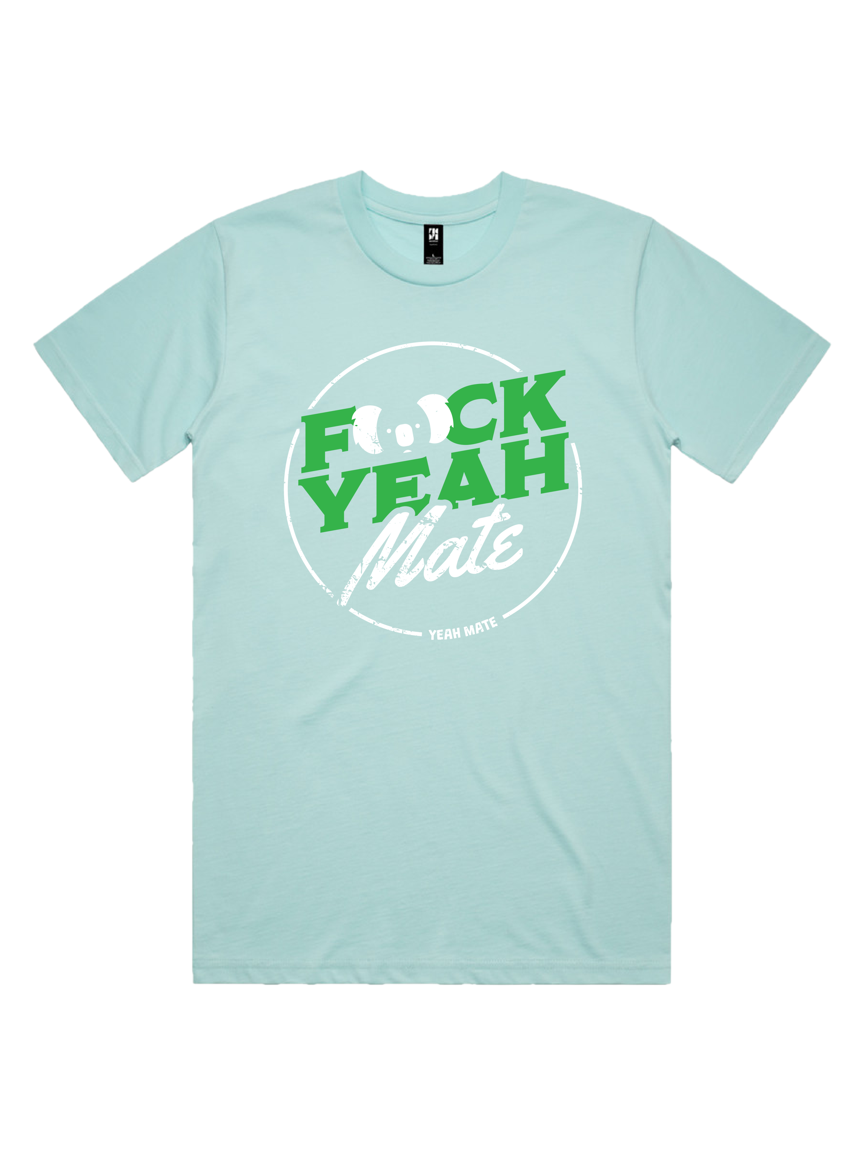 Premium Cotton Graphic T-shirt - Men's Fit - F🐨ck Yeah Mate™  - Lagoon - Yeah Mate Freestyle™ Clothing 3
