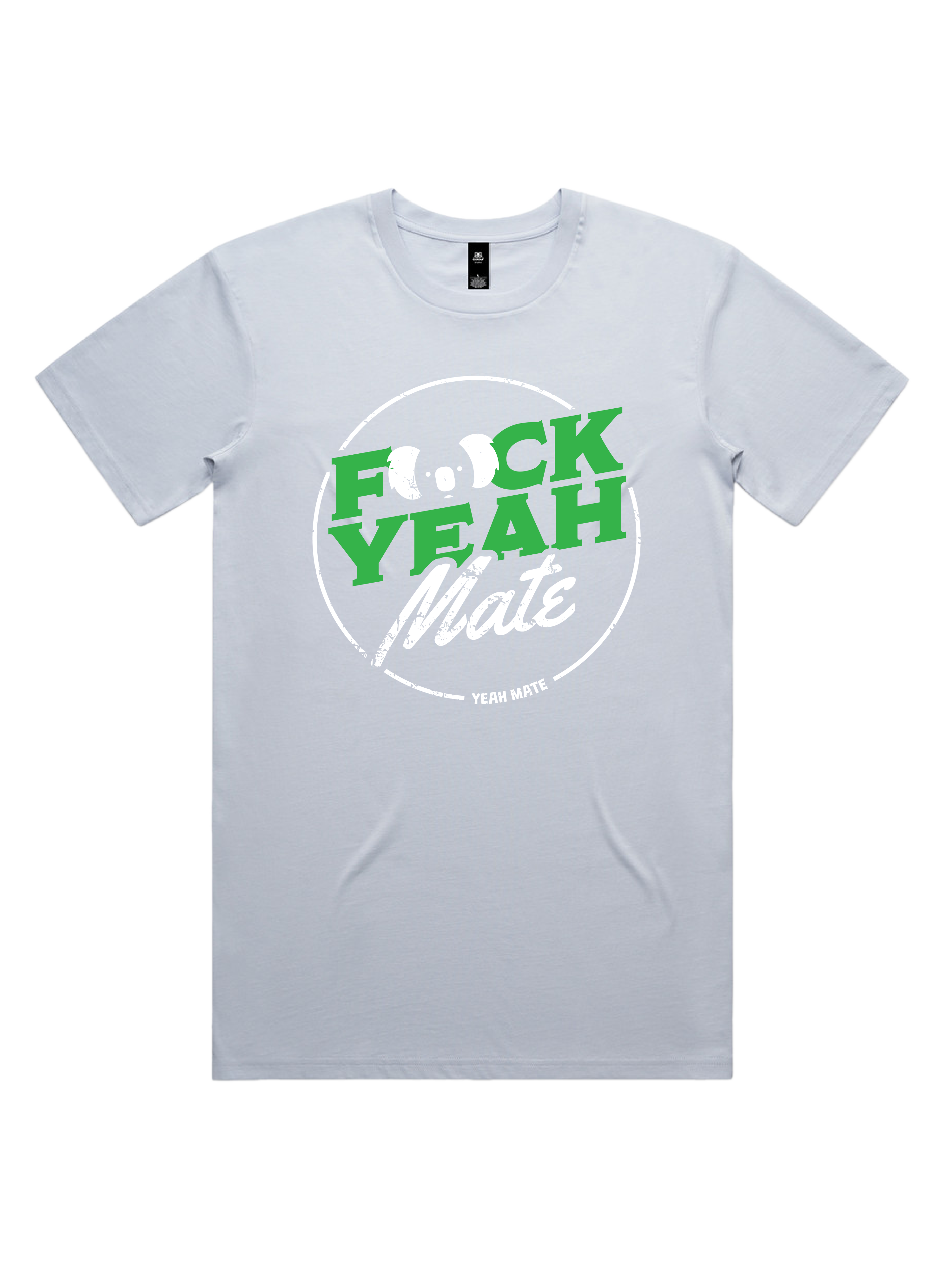 Premium Cotton Graphic T-shirt - Men's Fit - F🐨ck Yeah Mate™  - Powder - Yeah Mate Freestyle™ Clothing
