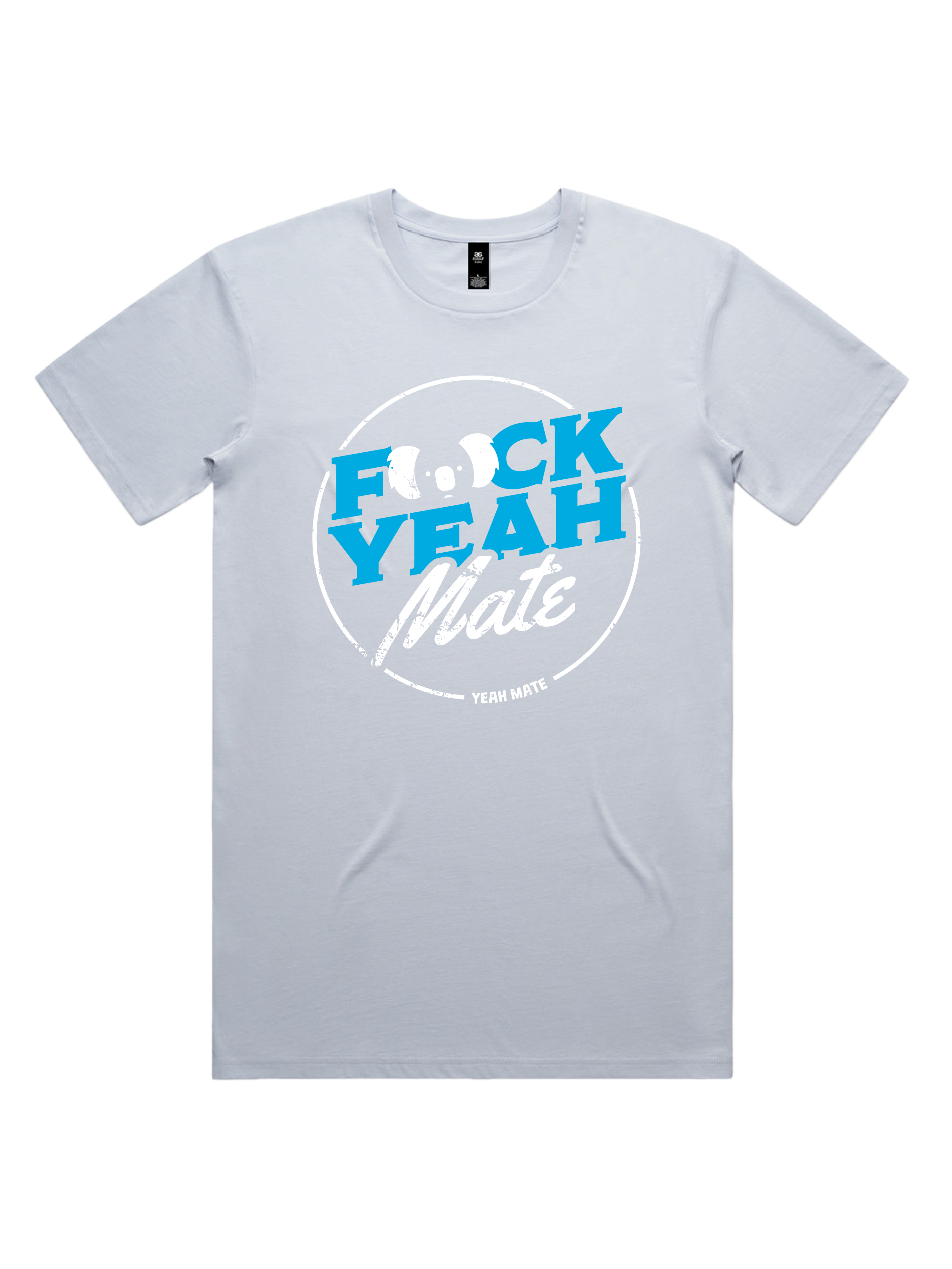 Premium Cotton Graphic T-shirt - Men's Fit - F🐨ck Yeah Mate™  - Powder - Yeah Mate Freestyle™ Clothing 1