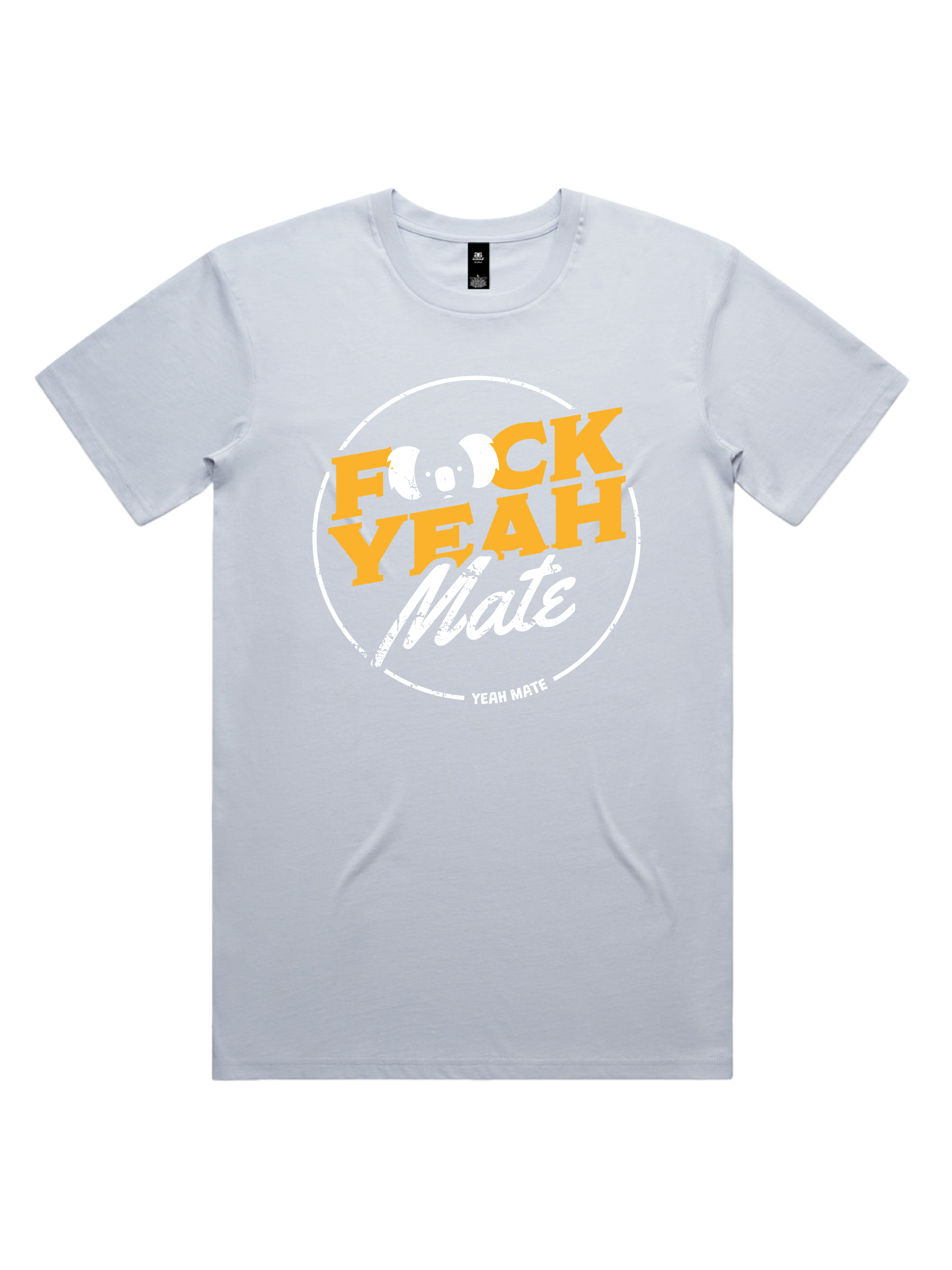 Premium Cotton Graphic T-shirt - Men's Fit - F🐨ck Yeah Mate™  - Powder - Yeah Mate Freestyle™ Clothing 2