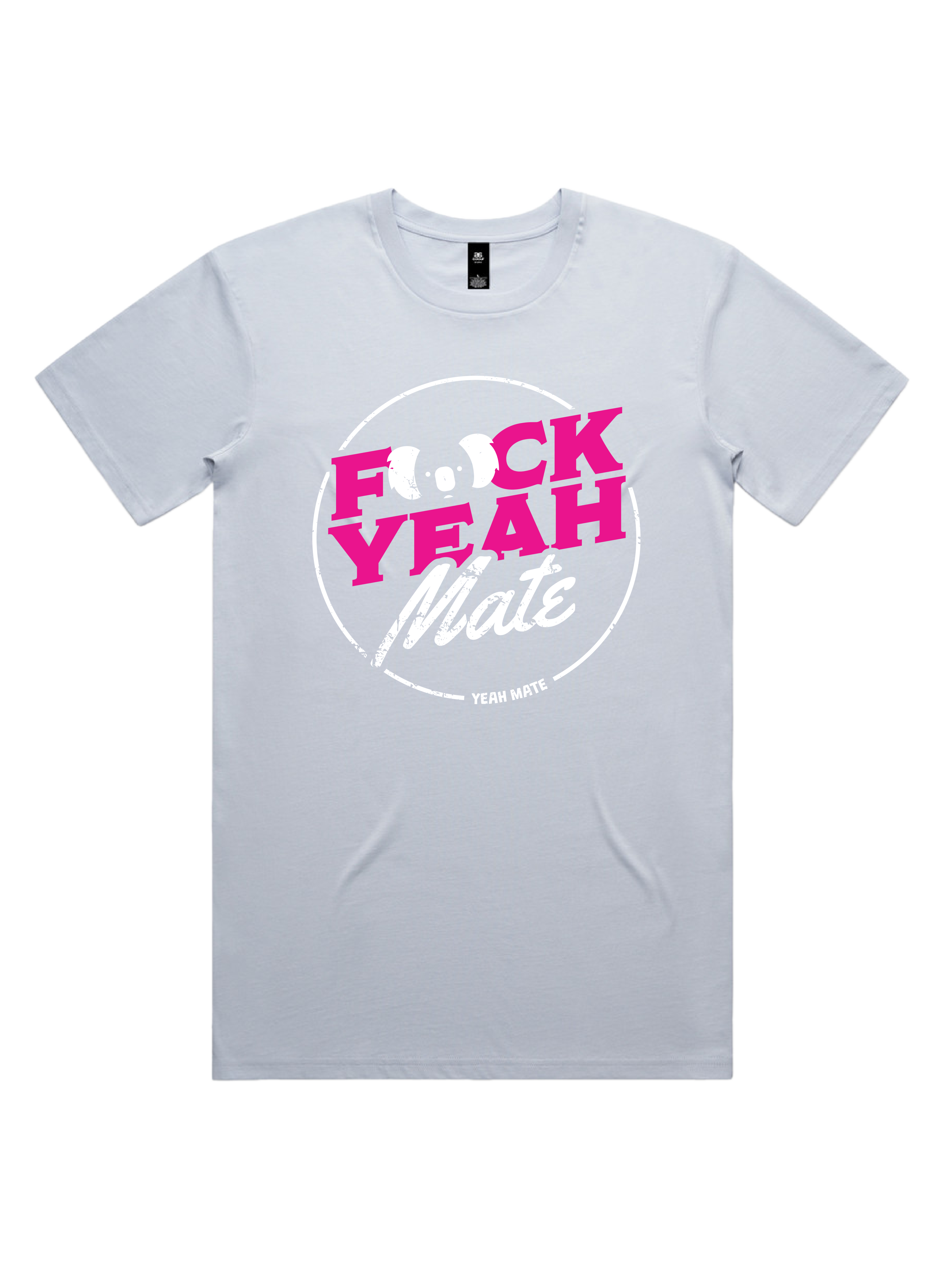 Premium Cotton Graphic T-shirt - Men's Fit - F🐨ck Yeah Mate™  - Powder - Yeah Mate Freestyle™ Clothing 3