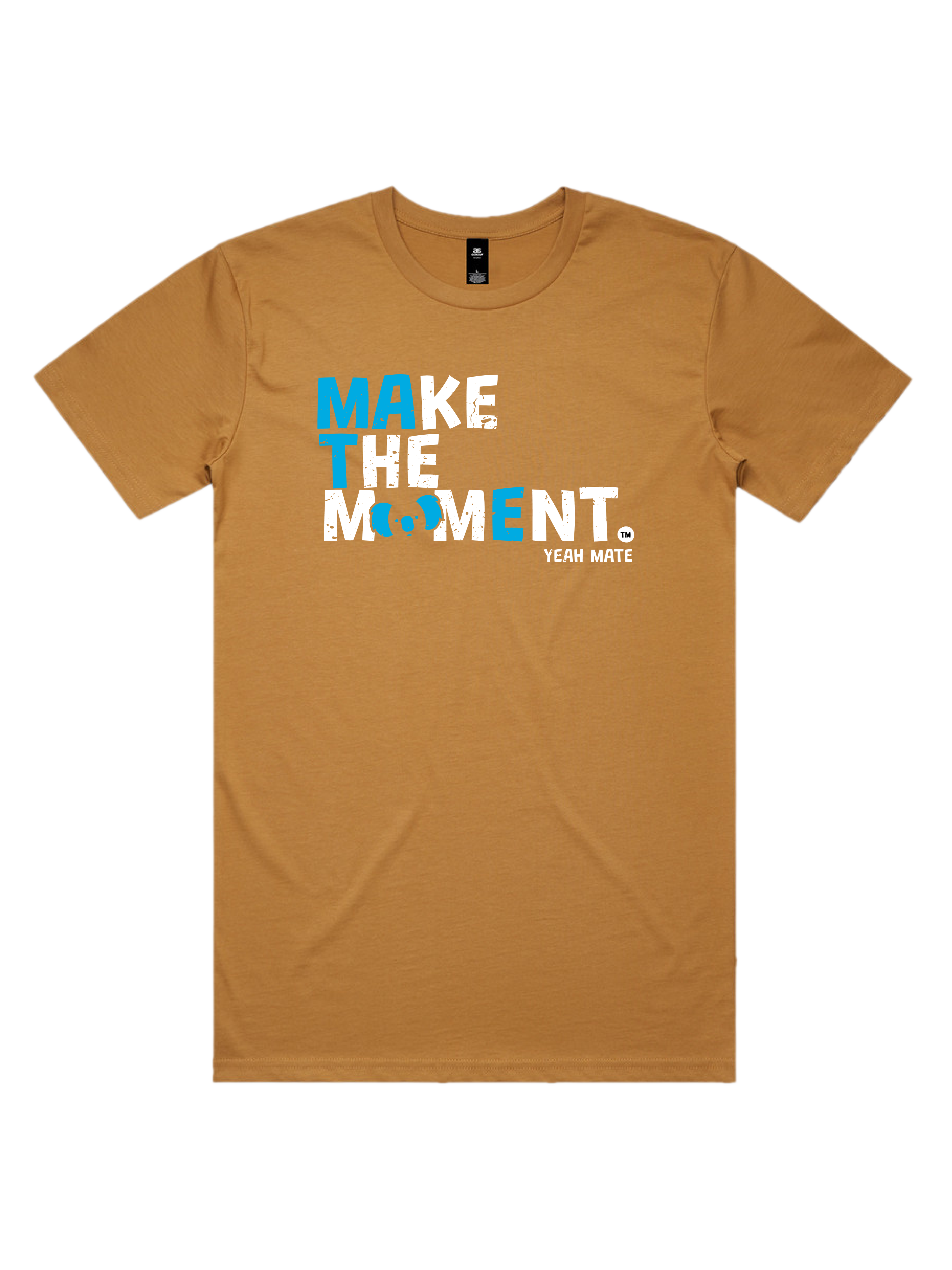 Premium Cotton Graphic T-shirt - Men's Fit - MAKE THE MOMENT™ - Camel - Yeah Mate Freestyle™ Clothing 3