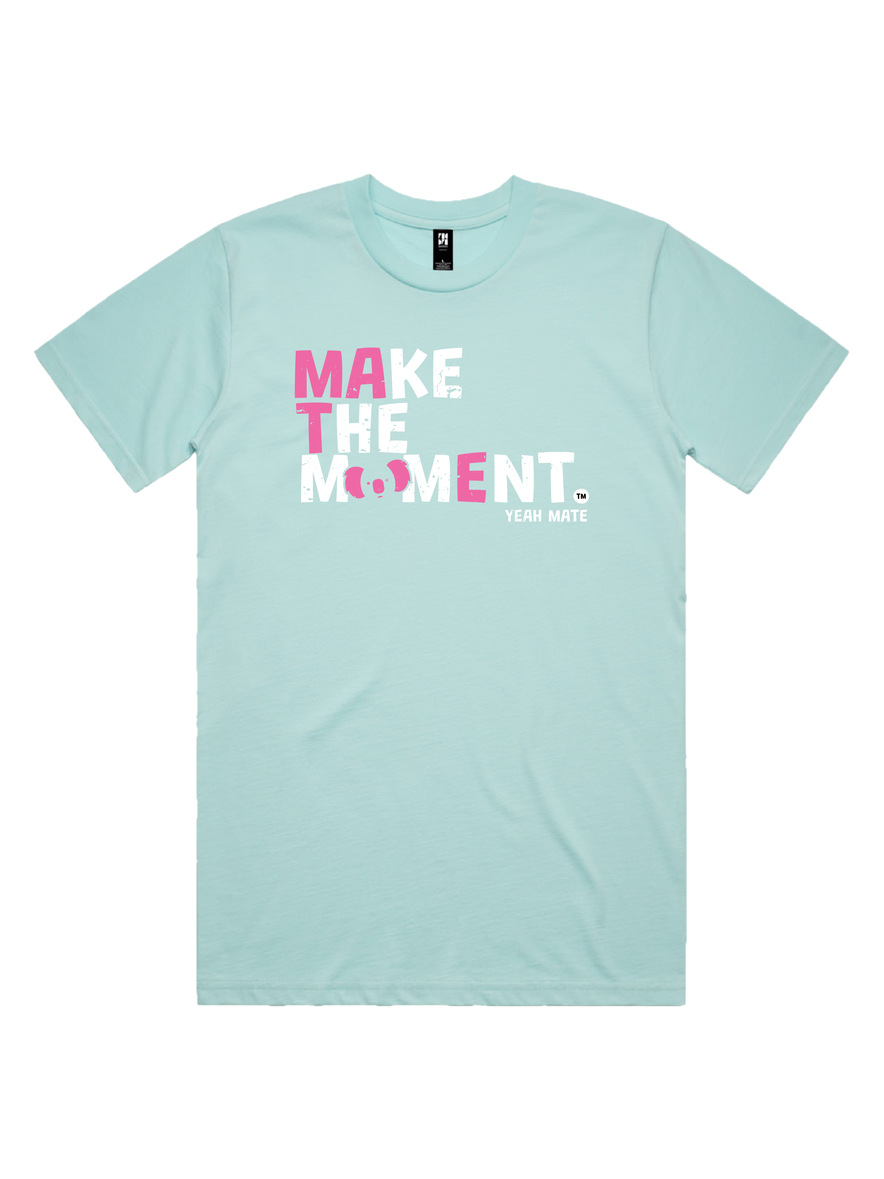 Premium Cotton Graphic T-shirt - Men's Fit - MAKE THE MOMENT™ - Lagoon - Yeah Mate Freestyle™ Clothing