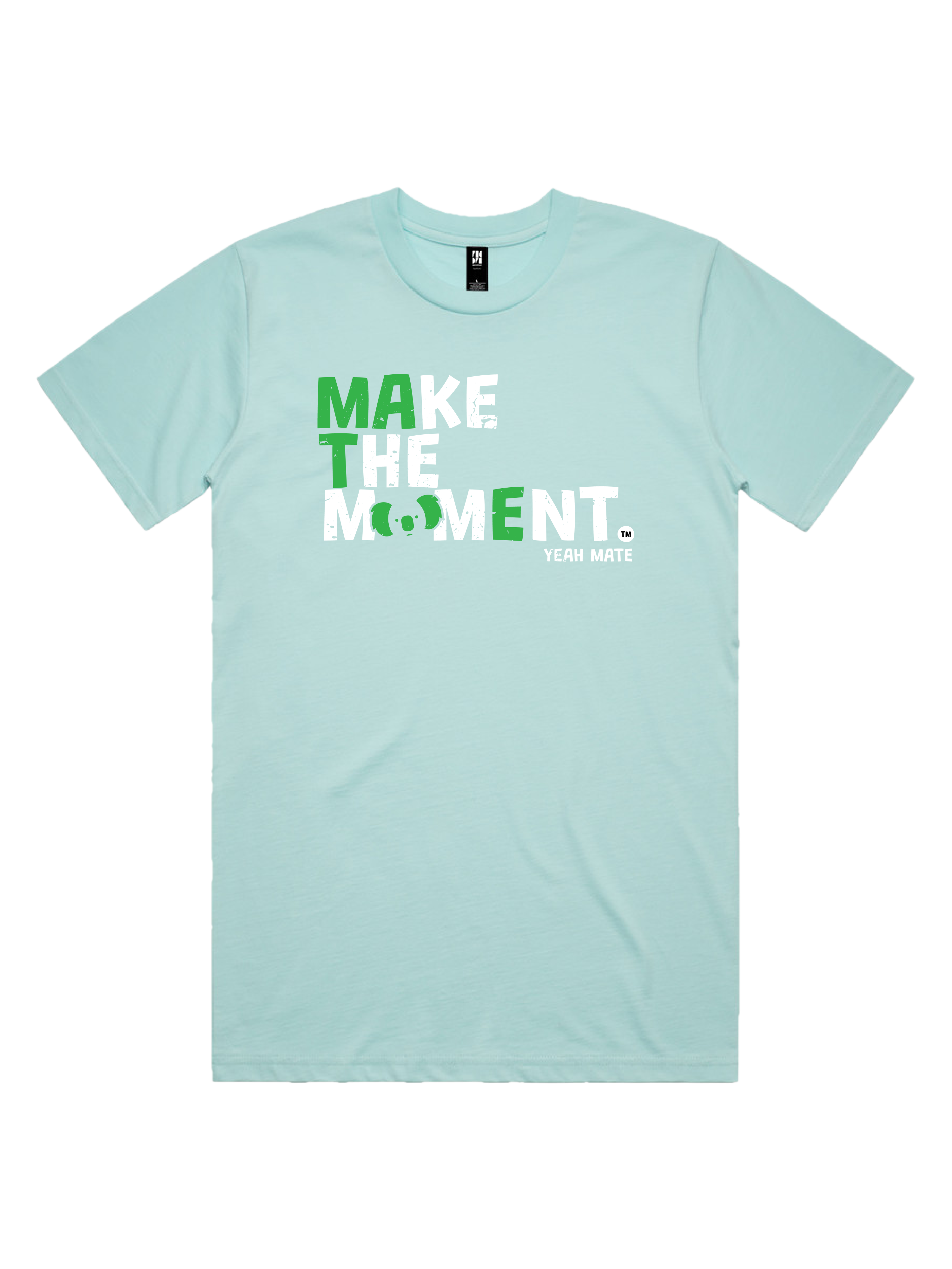 Premium Cotton Graphic T-shirt - Men's Fit - MAKE THE MOMENT™ - Lagoon - Yeah Mate Freestyle™ Clothing 1