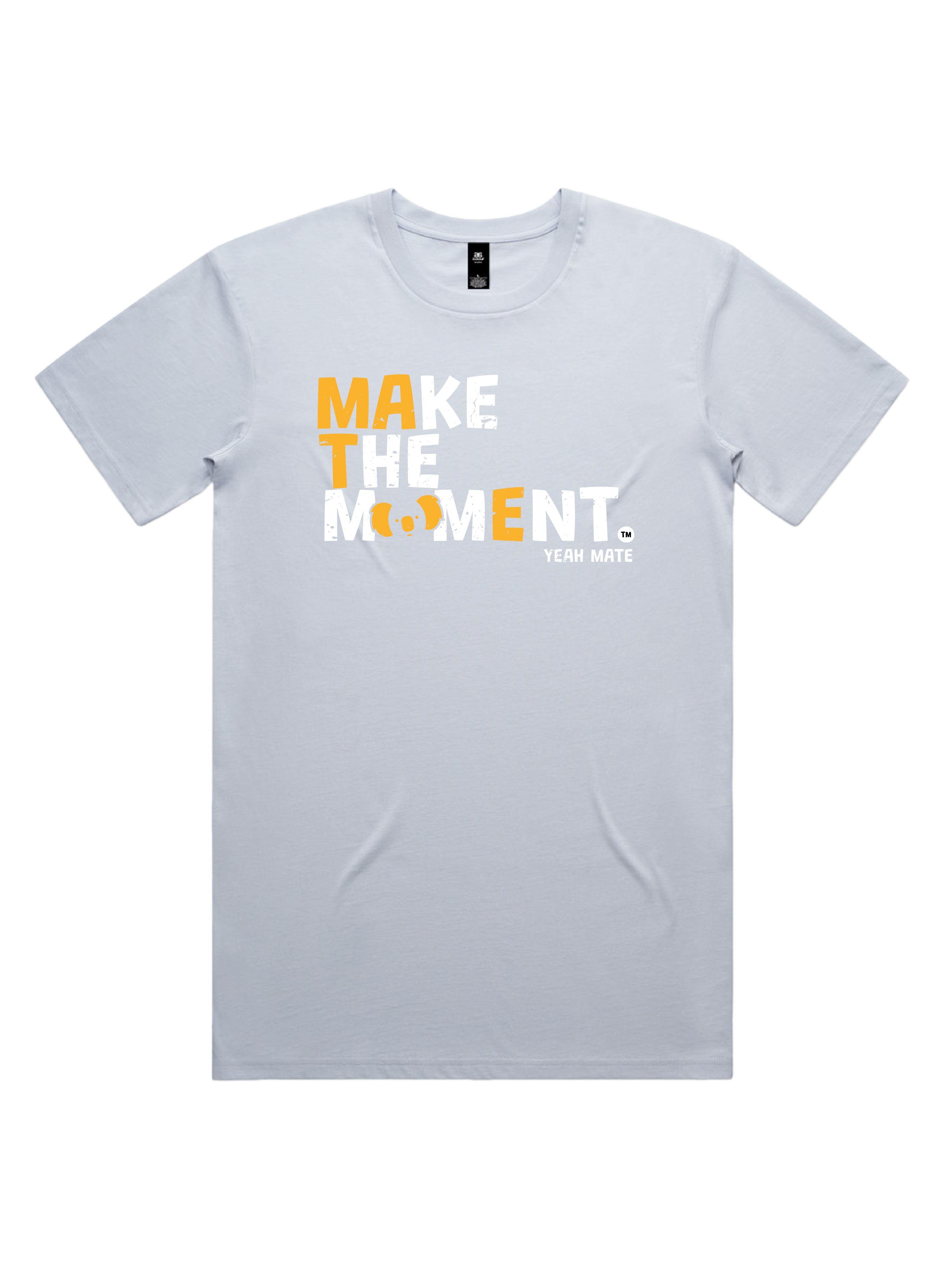 Premium Cotton Graphic T-shirt - Men's Fit - MAKE THE MOMENT™ - Powder - Yeah Mate Freestyle™ Clothing 2