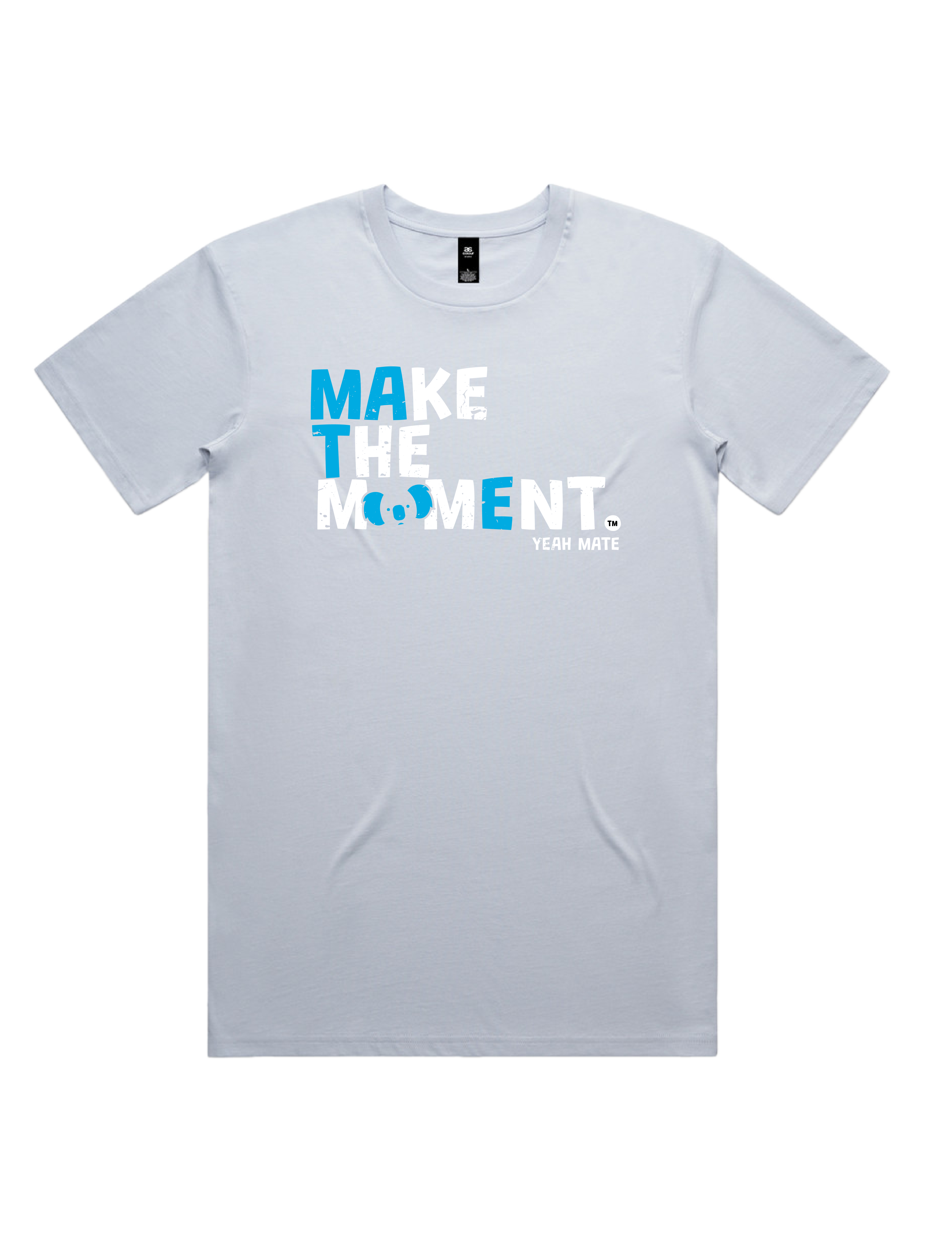 Premium Cotton Graphic T-shirt - Men's Fit - MAKE THE MOMENT™ - Powder - Yeah Mate Freestyle™ Clothing 3
