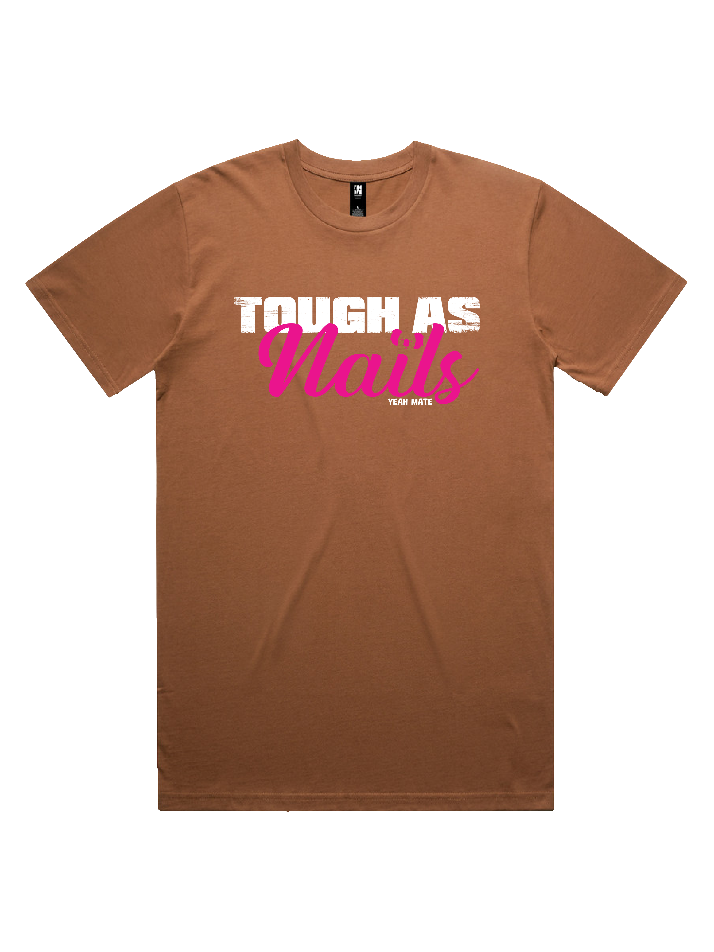 Premium Cotton Graphic T-shirt - Men's Fit - Tough As Nails™  - Cocoa - Yeah Mate Freestyle™ Clothing 3