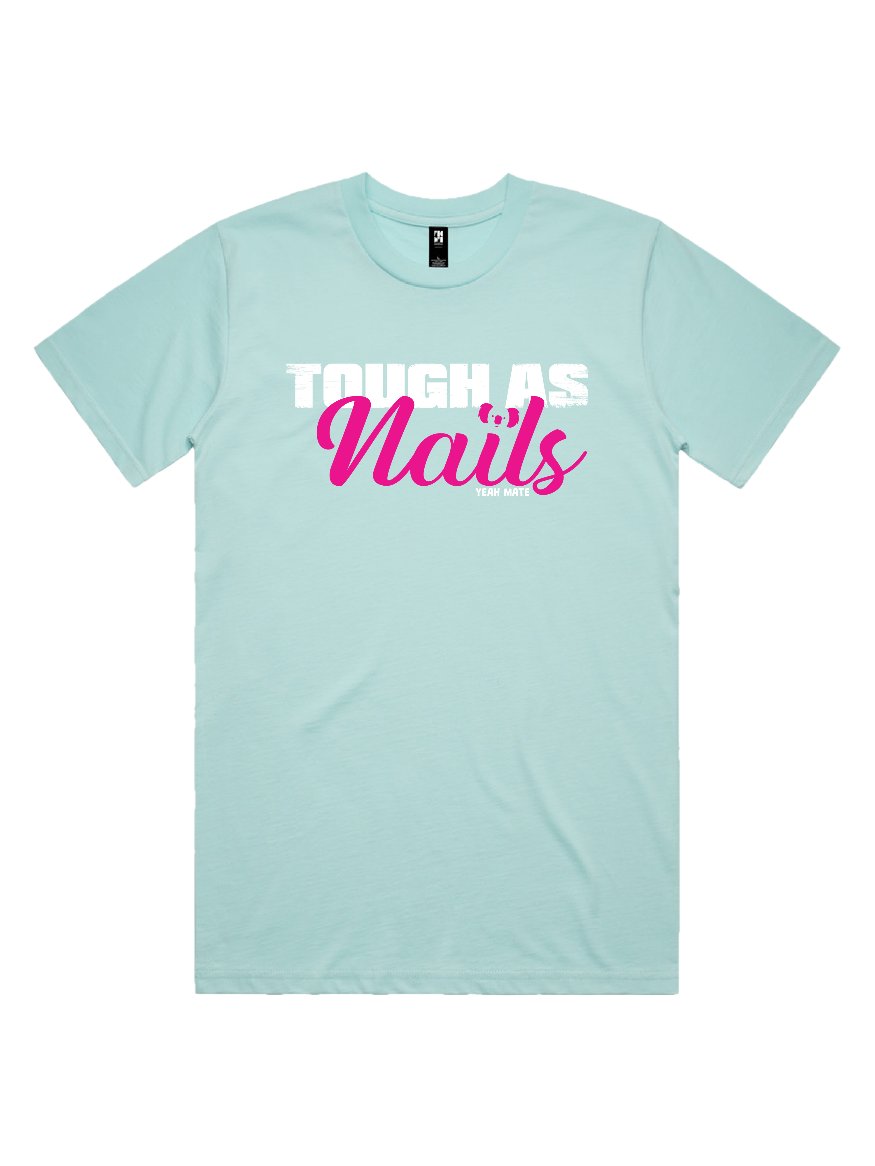 Premium Cotton Graphic T-shirt - Men's Fit - Tough As Nails™  - Lagoon - Yeah Mate Freestyle™ Clothing