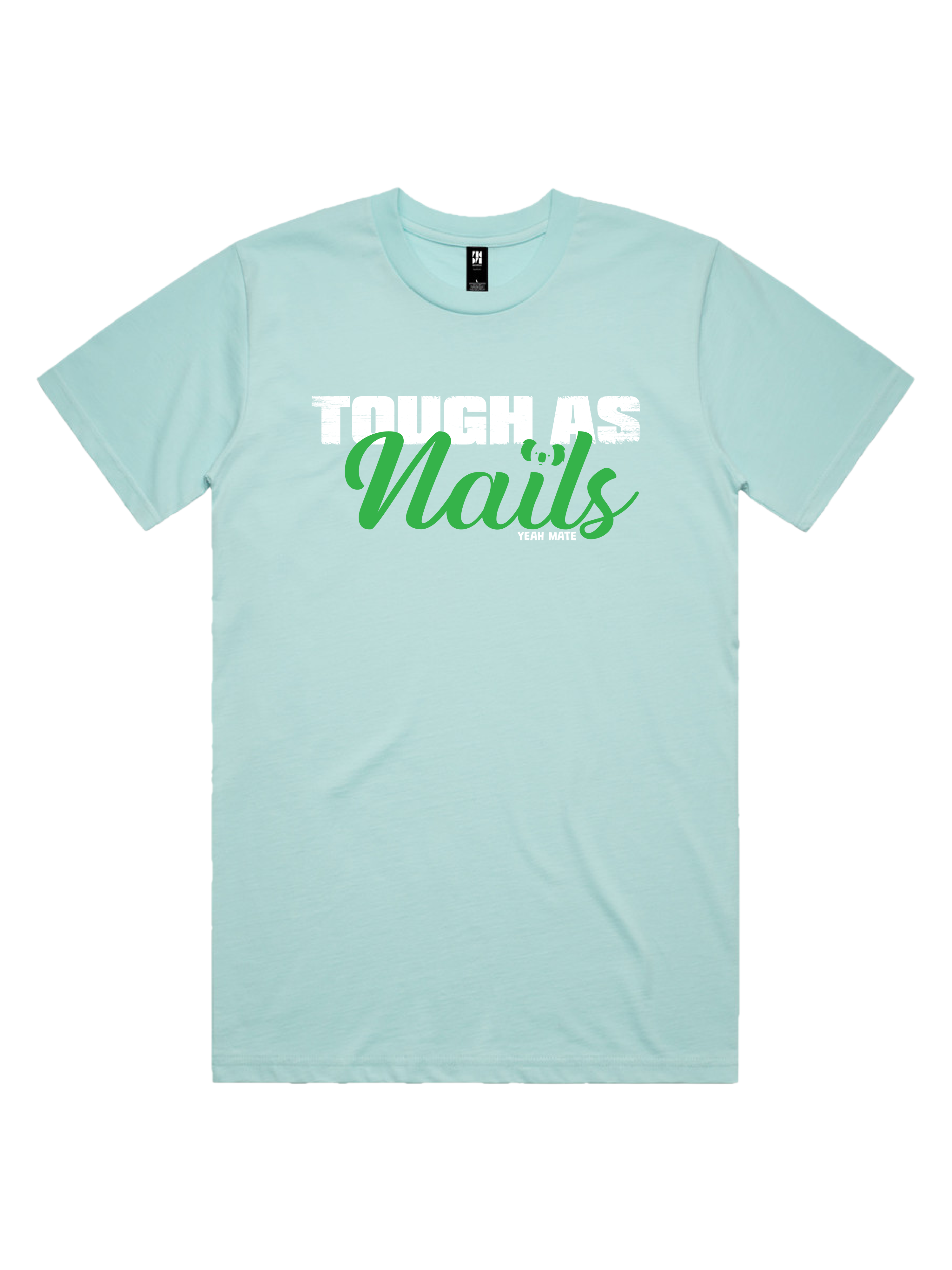 Premium Cotton Graphic T-shirt - Men's Fit - Tough As Nails™  - Lagoon - Yeah Mate Freestyle™ Clothing 1