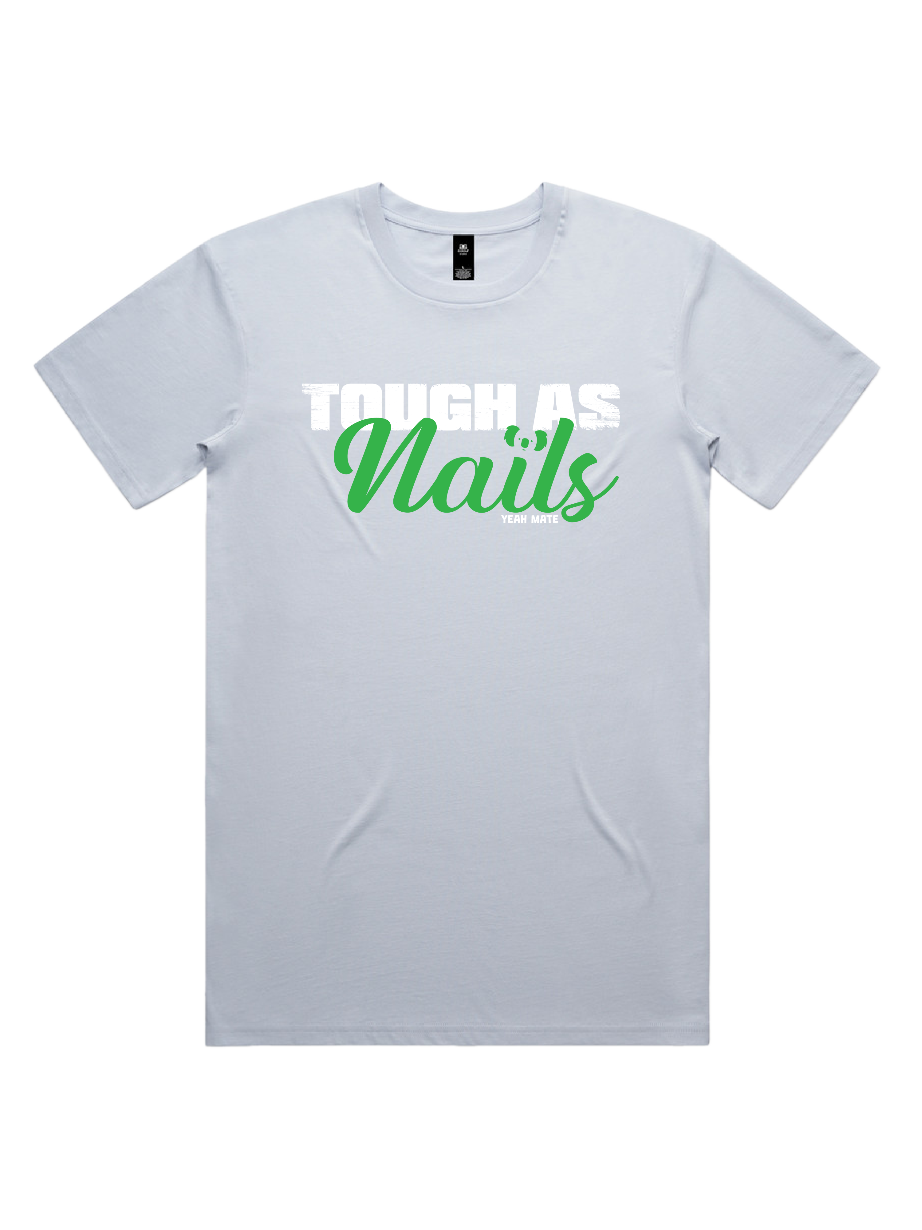 Premium Cotton Graphic T-shirt - Men's Fit - Tough As Nails™  - Powder - Yeah Mate Freestyle™ Clothing
