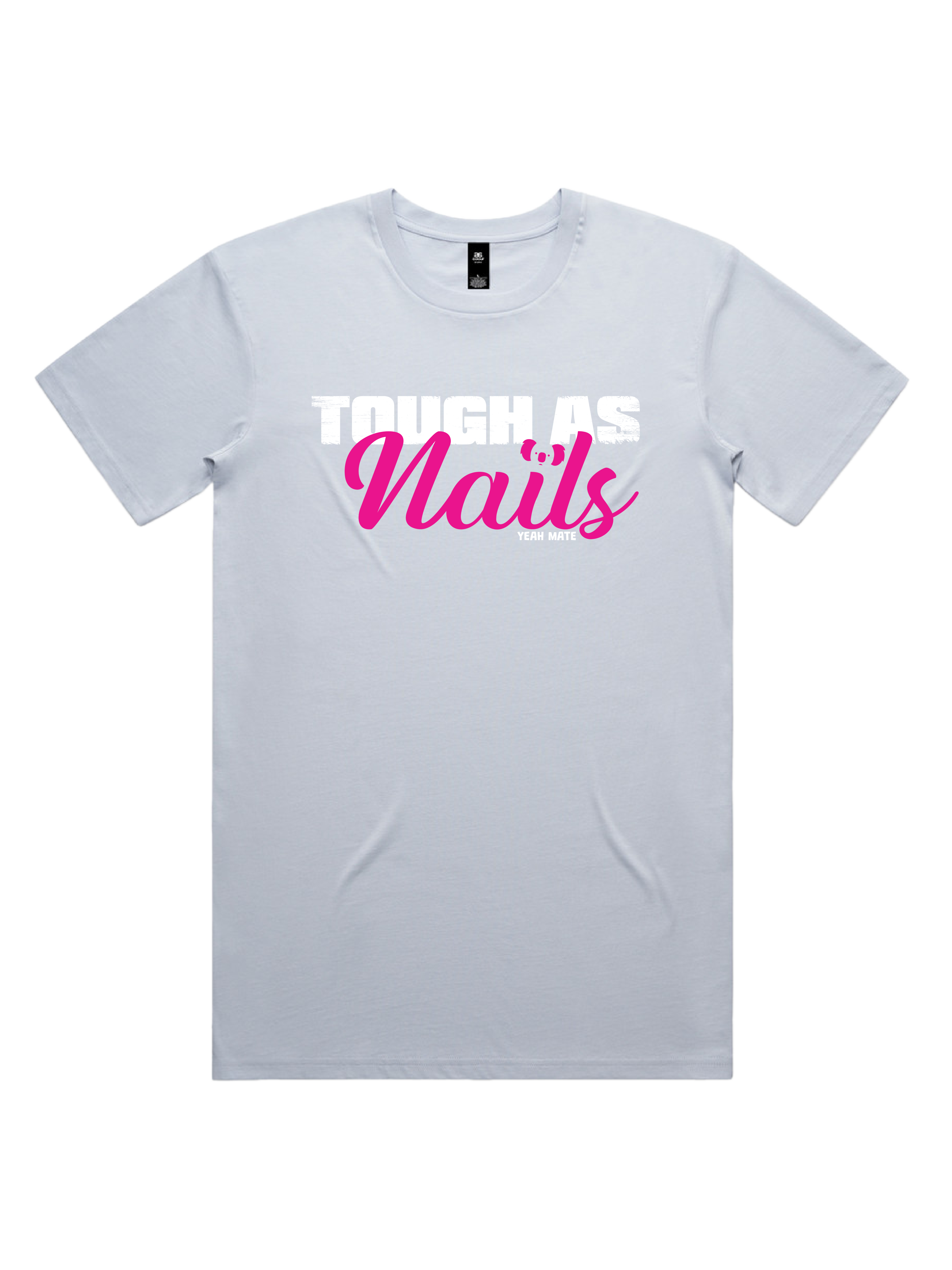 Premium Cotton Graphic T-shirt - Men's Fit - Tough As Nails™  - Powder - Yeah Mate Freestyle™ Clothing 1