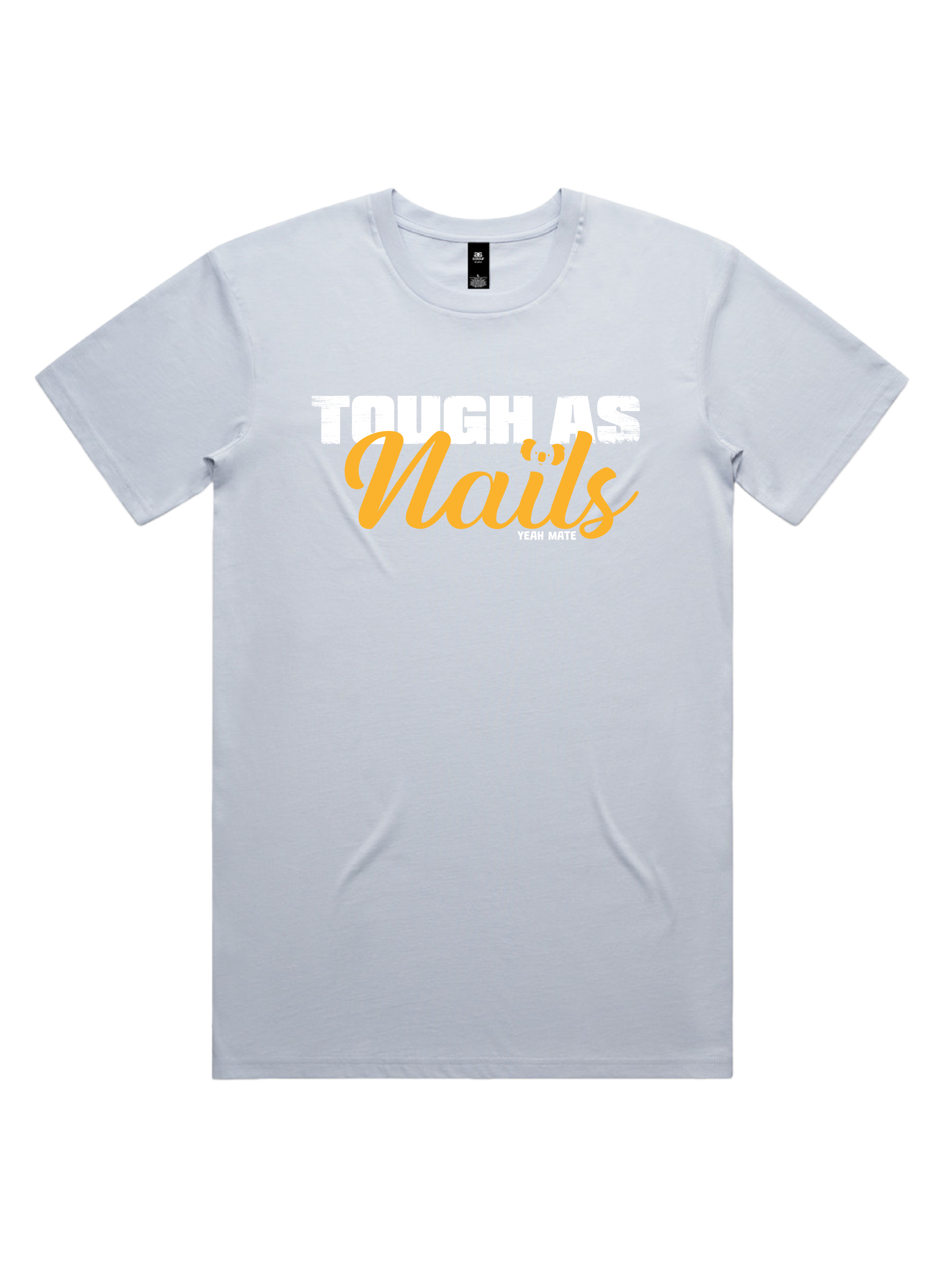 Premium Cotton Graphic T-shirt - Men's Fit - Tough As Nails™  - Powder - Yeah Mate Freestyle™ Clothing 2