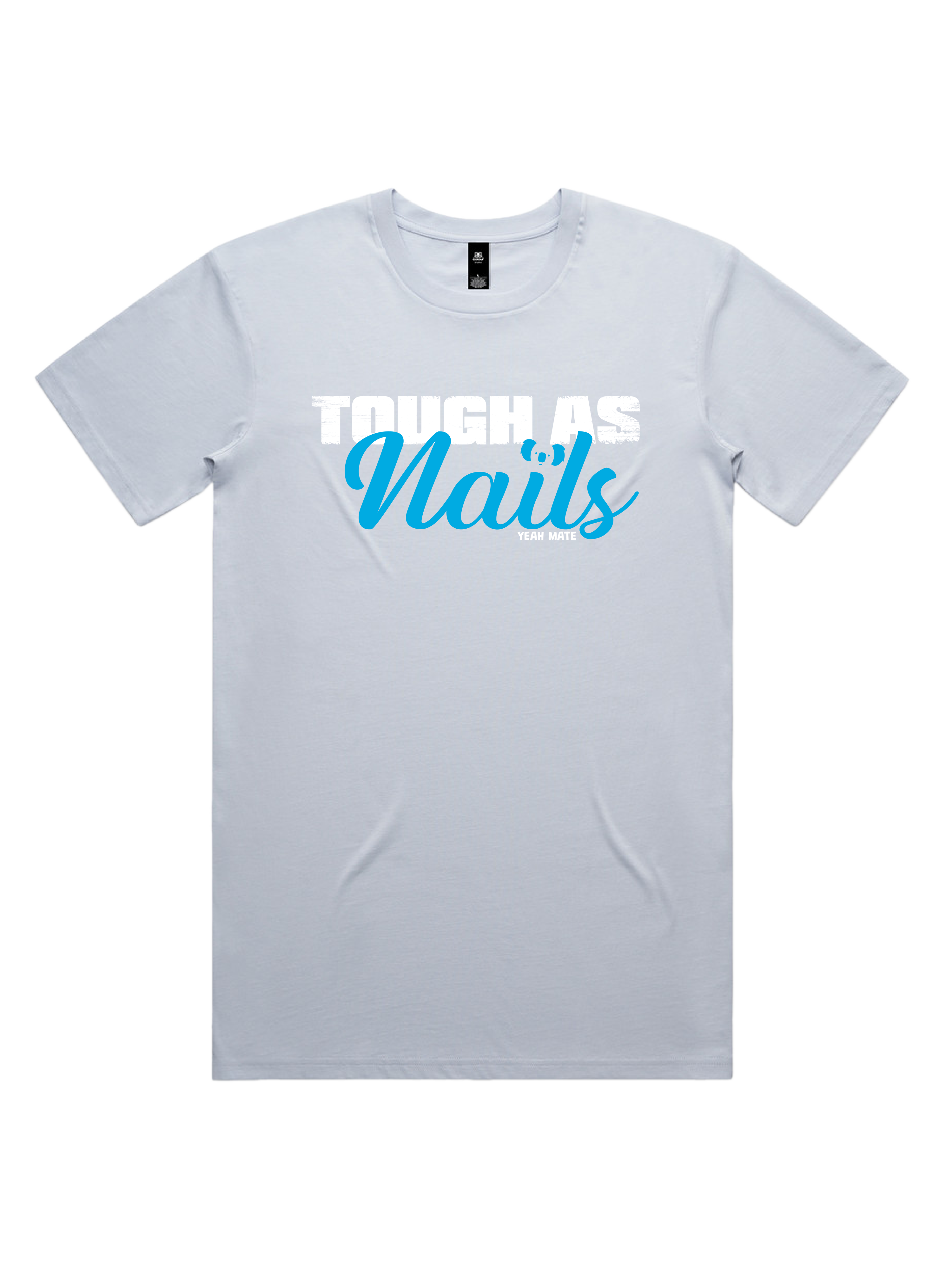 Premium Cotton Graphic T-shirt - Men's Fit - Tough As Nails™  - Powder - Yeah Mate Freestyle™ Clothing 3