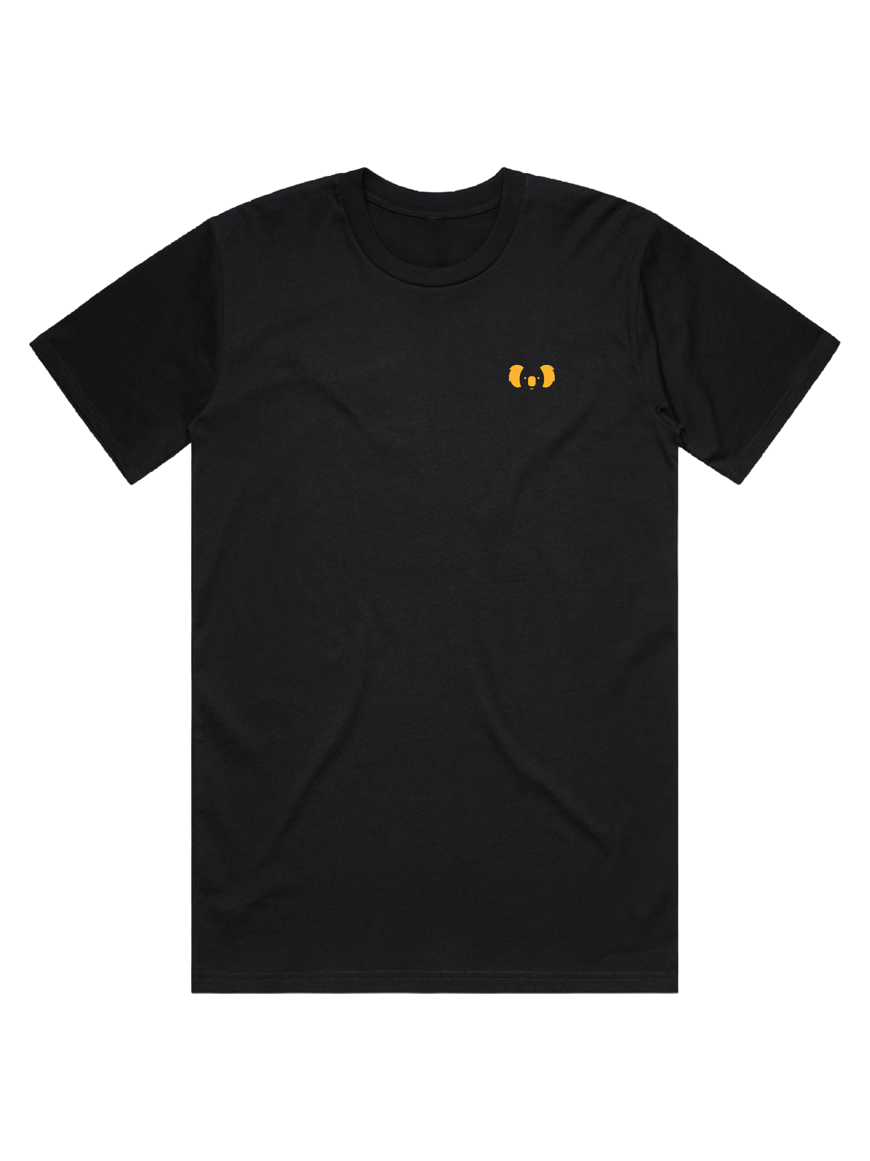 Premium Cotton Graphic T-shirt - Men's Fit - YM Koala Logo - Black - Yeah Mate Classic™ Clothing