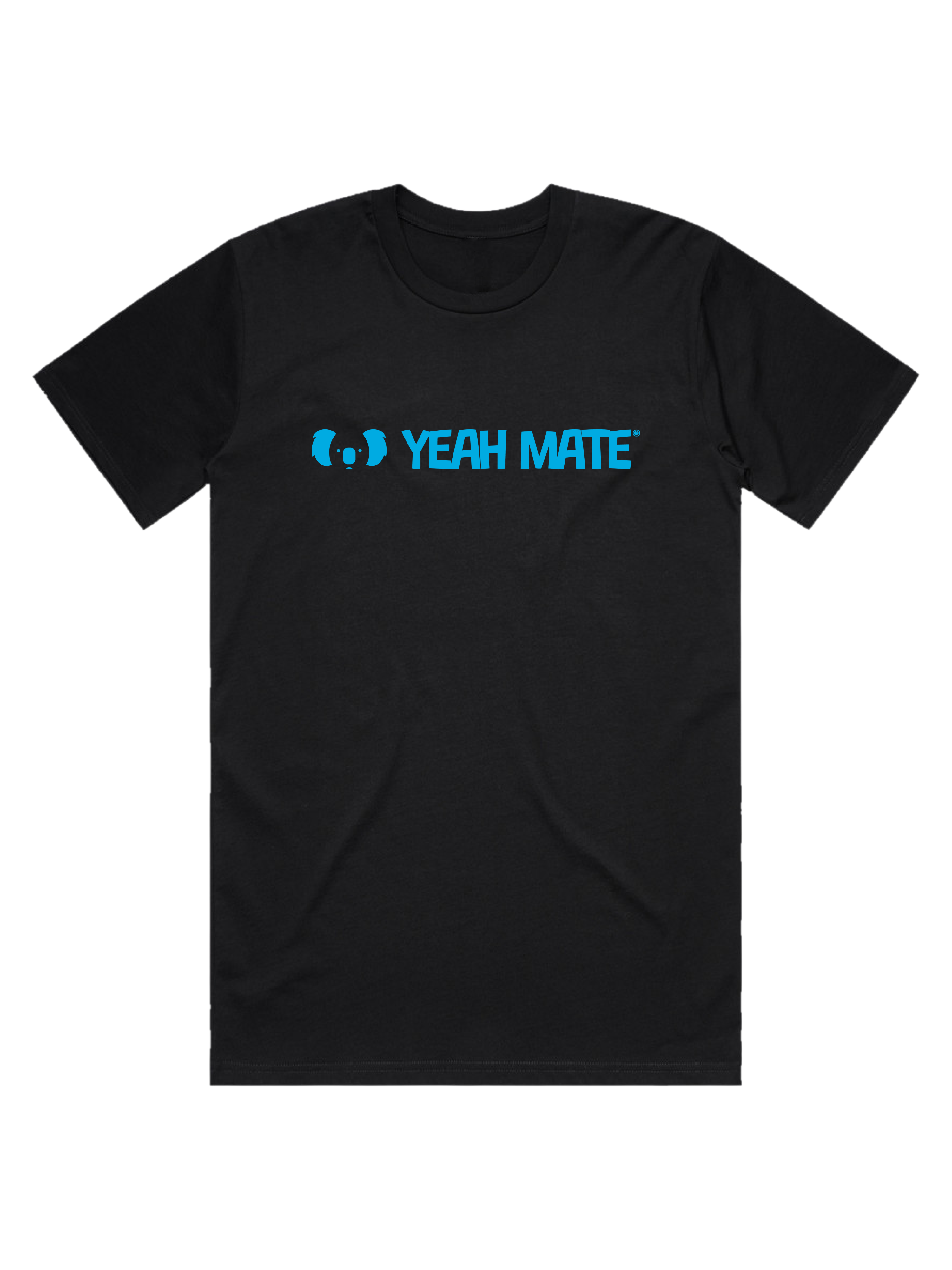 Premium Cotton Graphic T-shirt - Men's Fit - YM Linear Logo - Black - Yeah Mate Freestyle™ Clothing 2