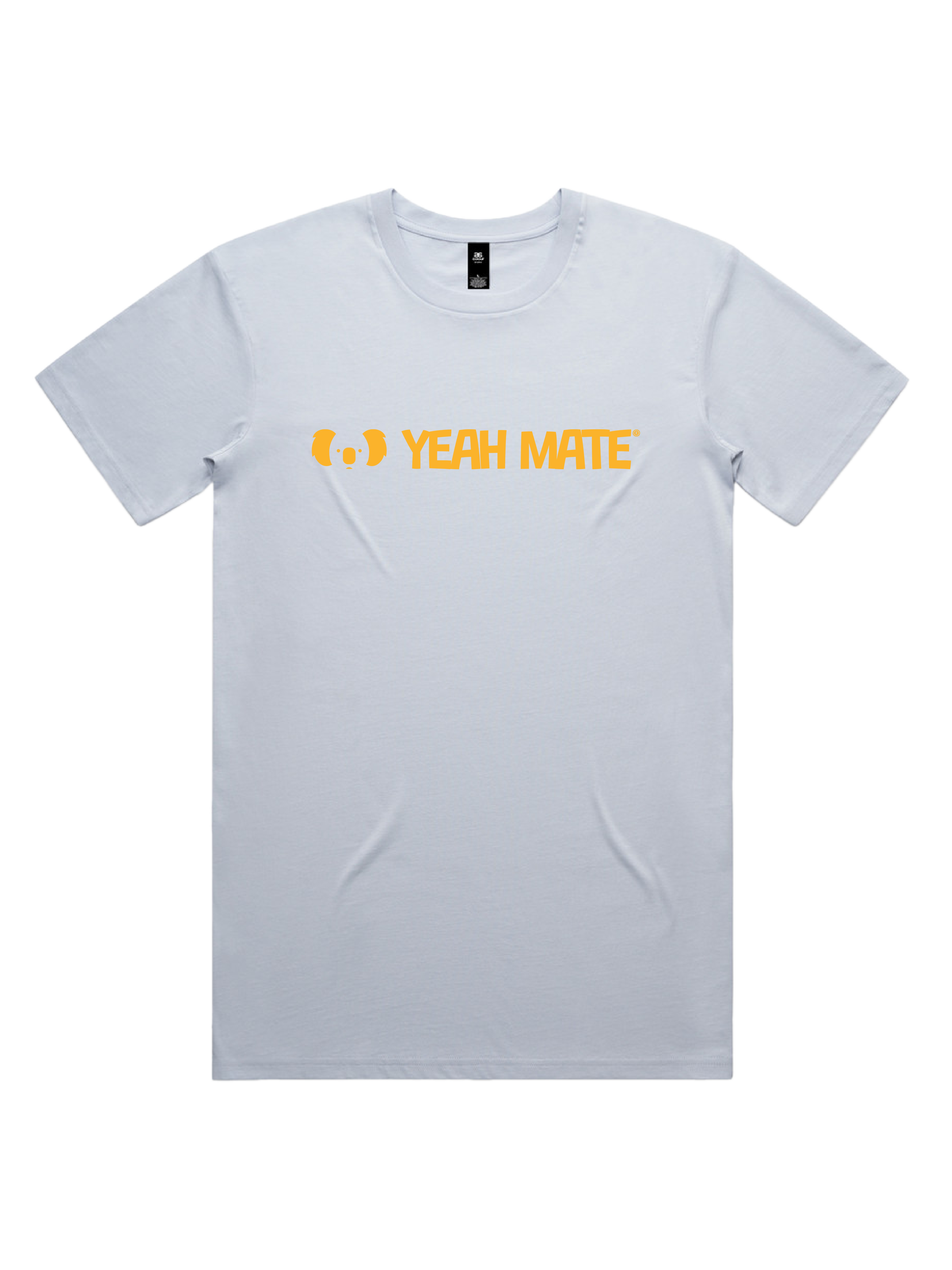 Premium Cotton Graphic T-shirt - Men's Fit - YM Linear Logo - Powder - Yeah Mate Freestyle™ Clothing
