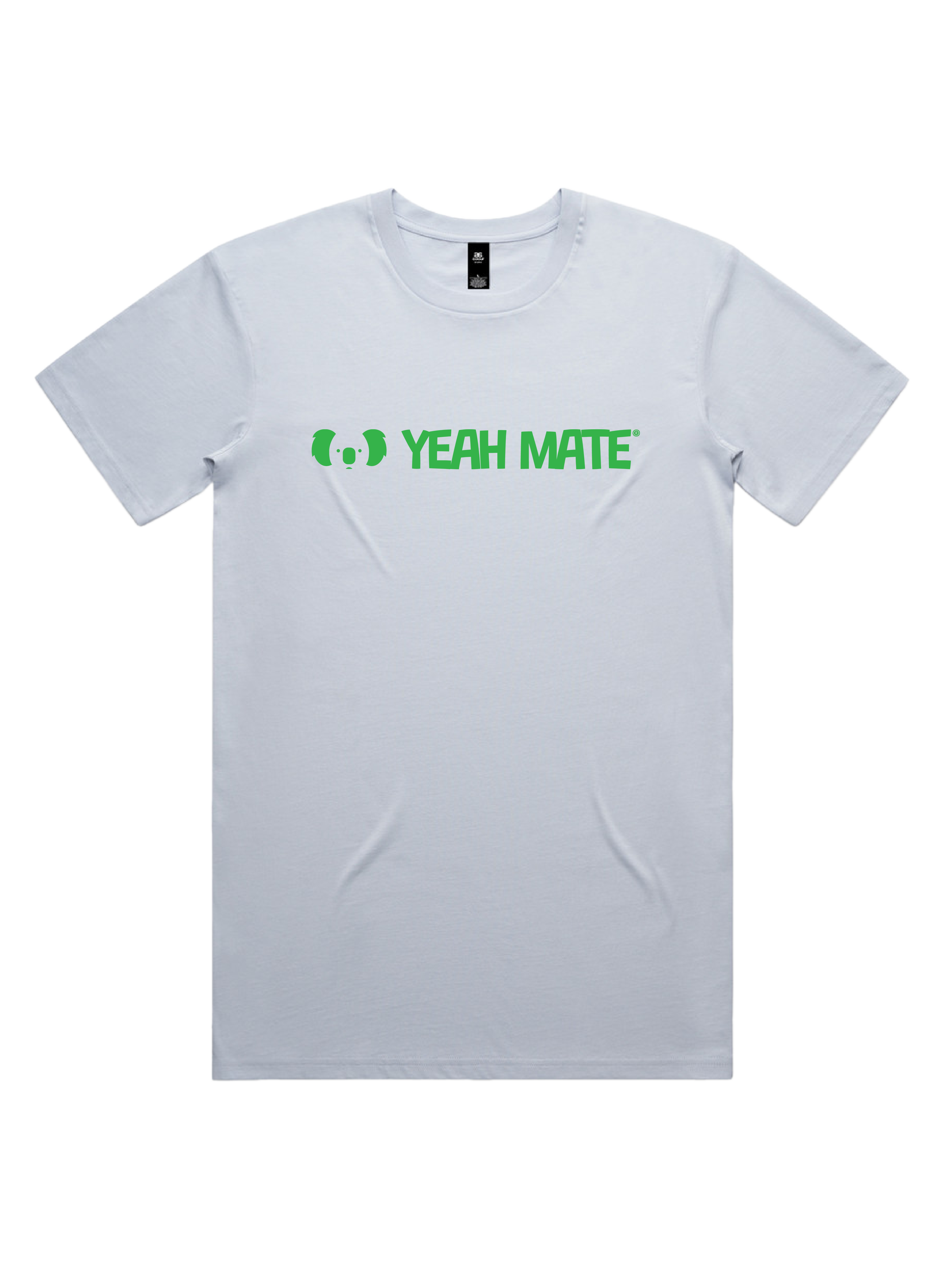 Premium Cotton Graphic T-shirt - Men's Fit - YM Linear Logo - Powder - Yeah Mate Freestyle™ Clothing 2