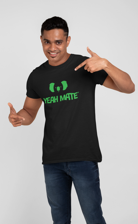 YM Stacked Logo T-shirt - Yeah Mate Freestyle™ - Men's Premium Fit