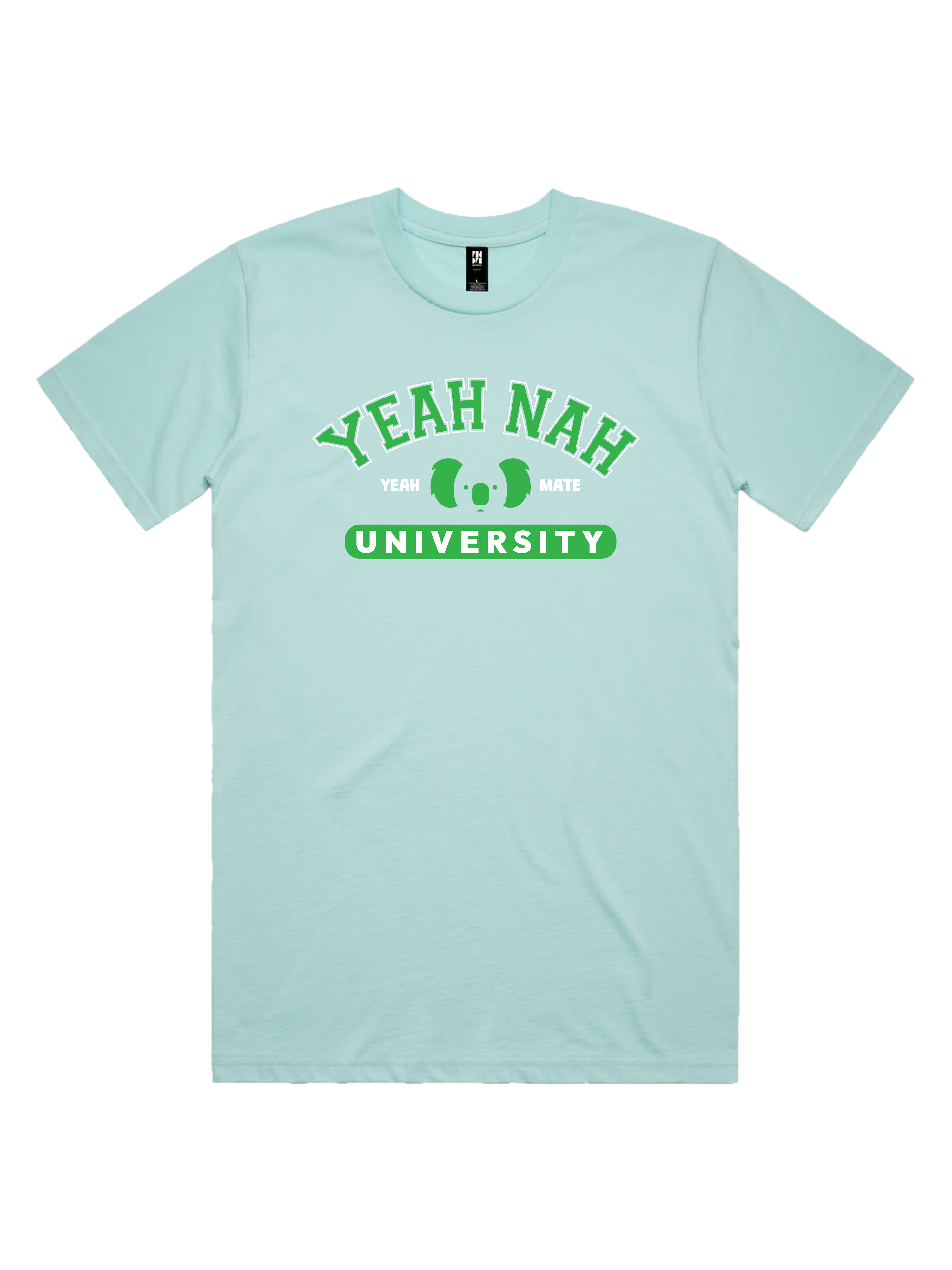 Premium Cotton Graphic T-shirt - Men's Fit - Yeah Nah University™  - Lagoon - Yeah Mate Freestyle™ Clothing 2