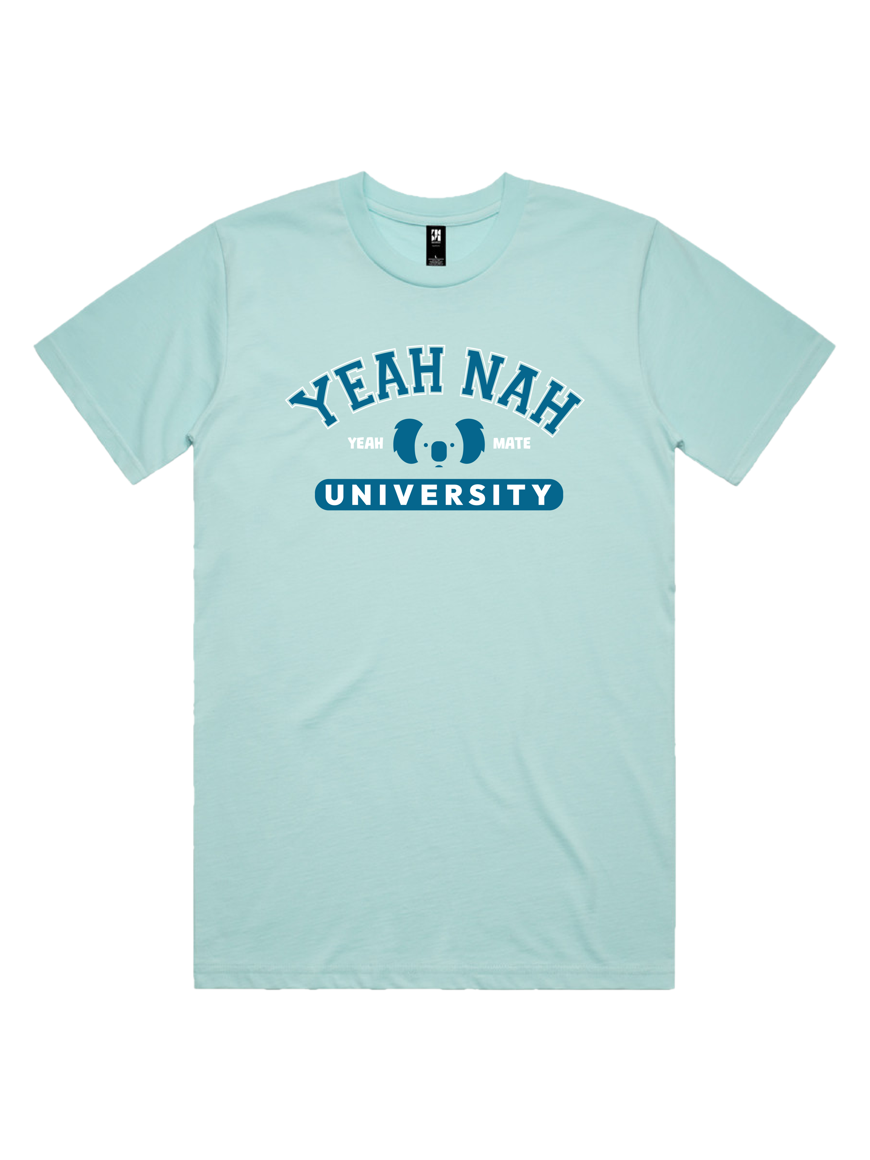 Premium Cotton Graphic T-shirt - Men's Fit - Yeah Nah University™  - Lagoon - Yeah Mate Freestyle™ Clothing 3