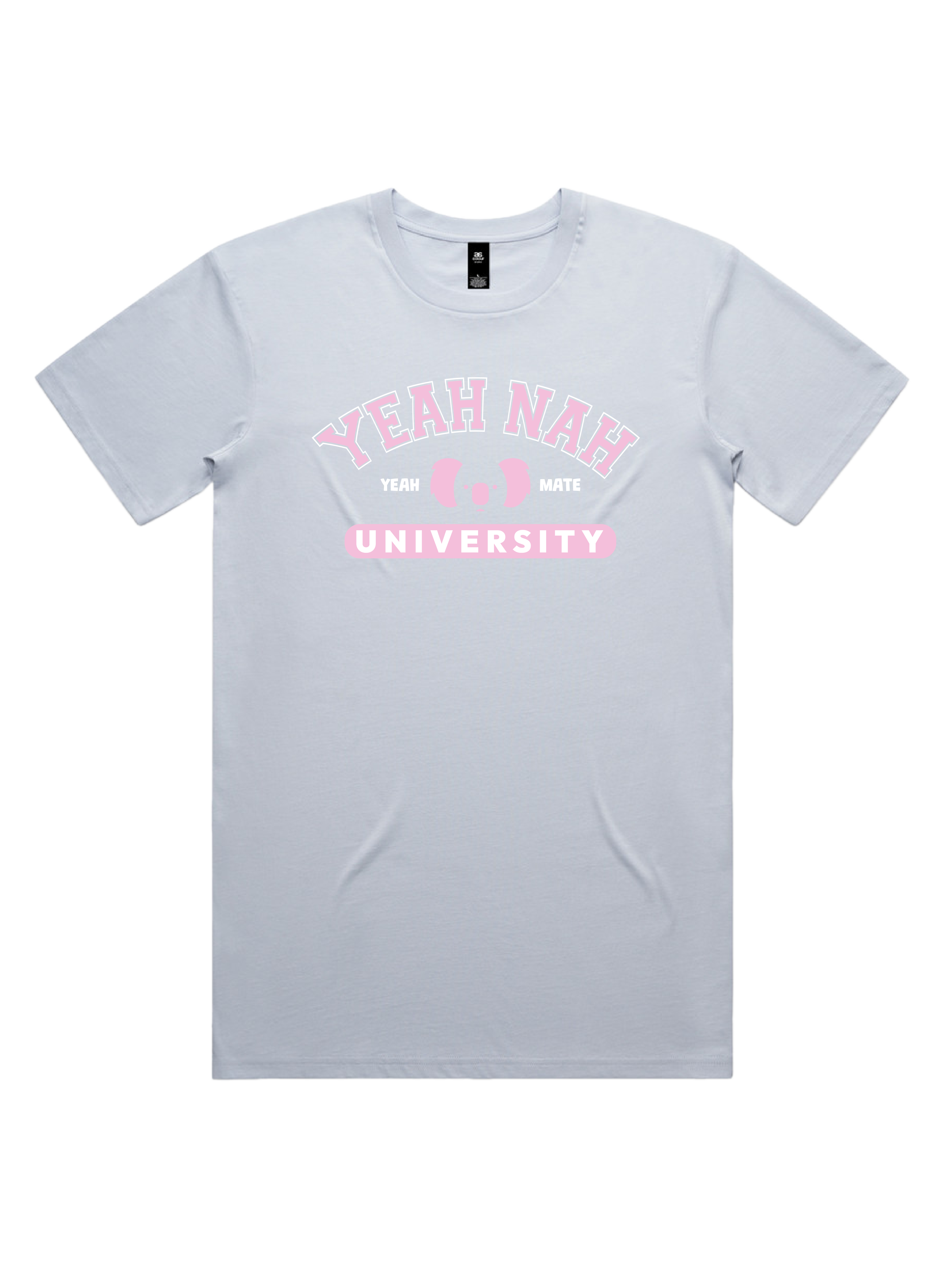 Premium Cotton Graphic T-shirt - Men's Fit - Yeah Nah University™  - Powder - Yeah Mate Freestyle™ Clothing 1