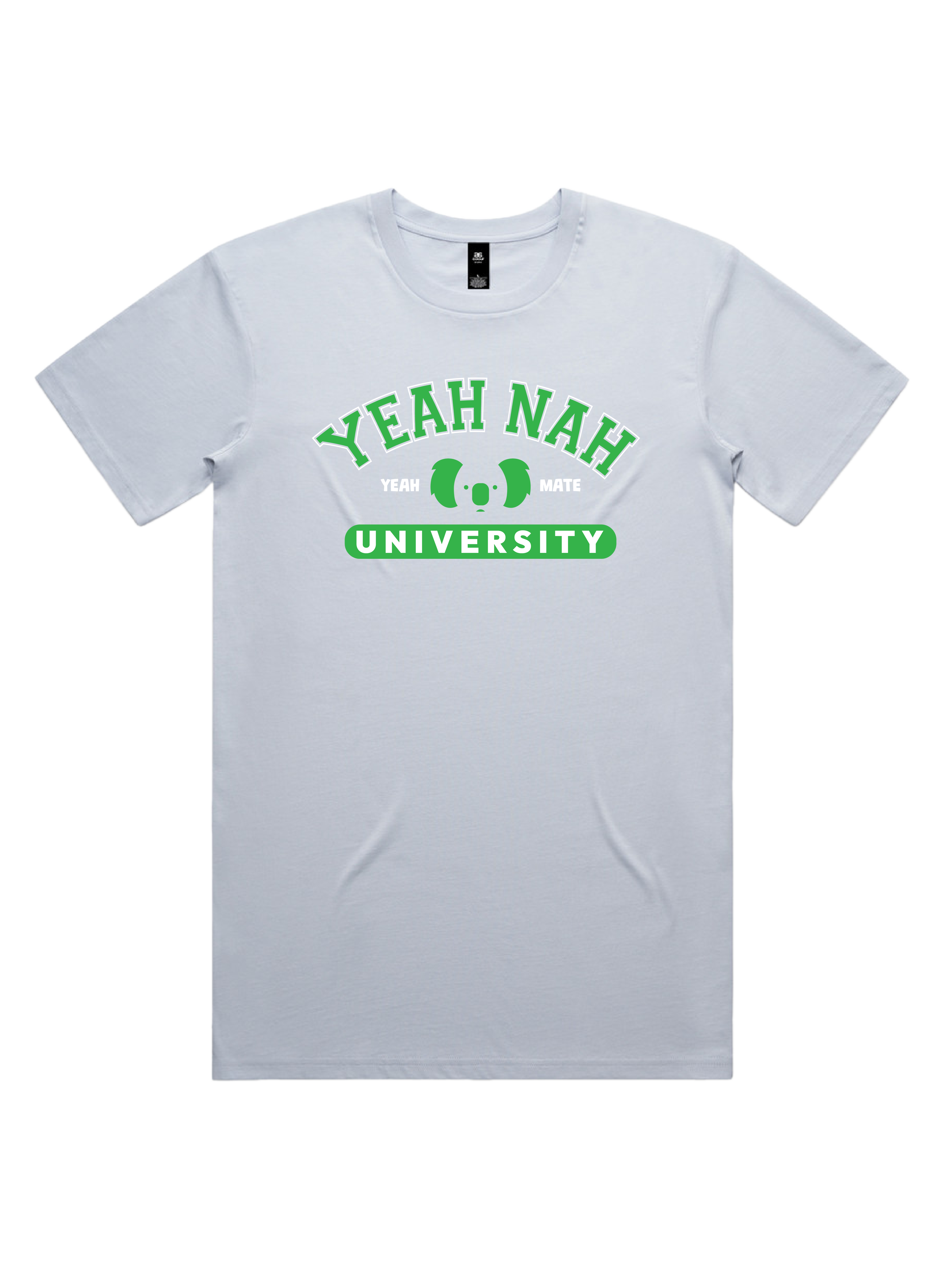 Premium Cotton Graphic T-shirt - Men's Fit - Yeah Nah University™  - Powder - Yeah Mate Freestyle™ Clothing 2