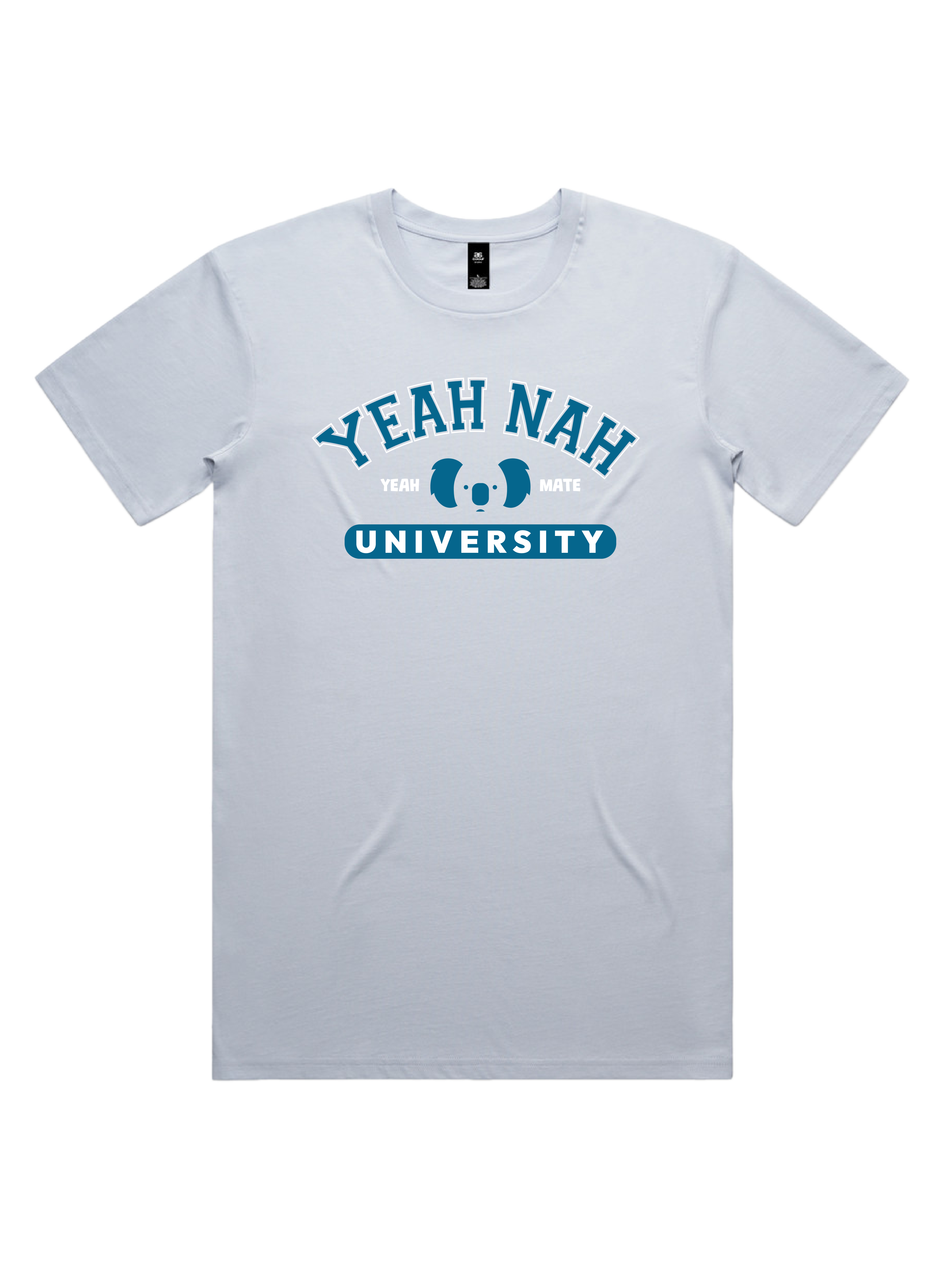 Premium Cotton Graphic T-shirt - Men's Fit - Yeah Nah University™  - Powder - Yeah Mate Freestyle™ Clothing 3