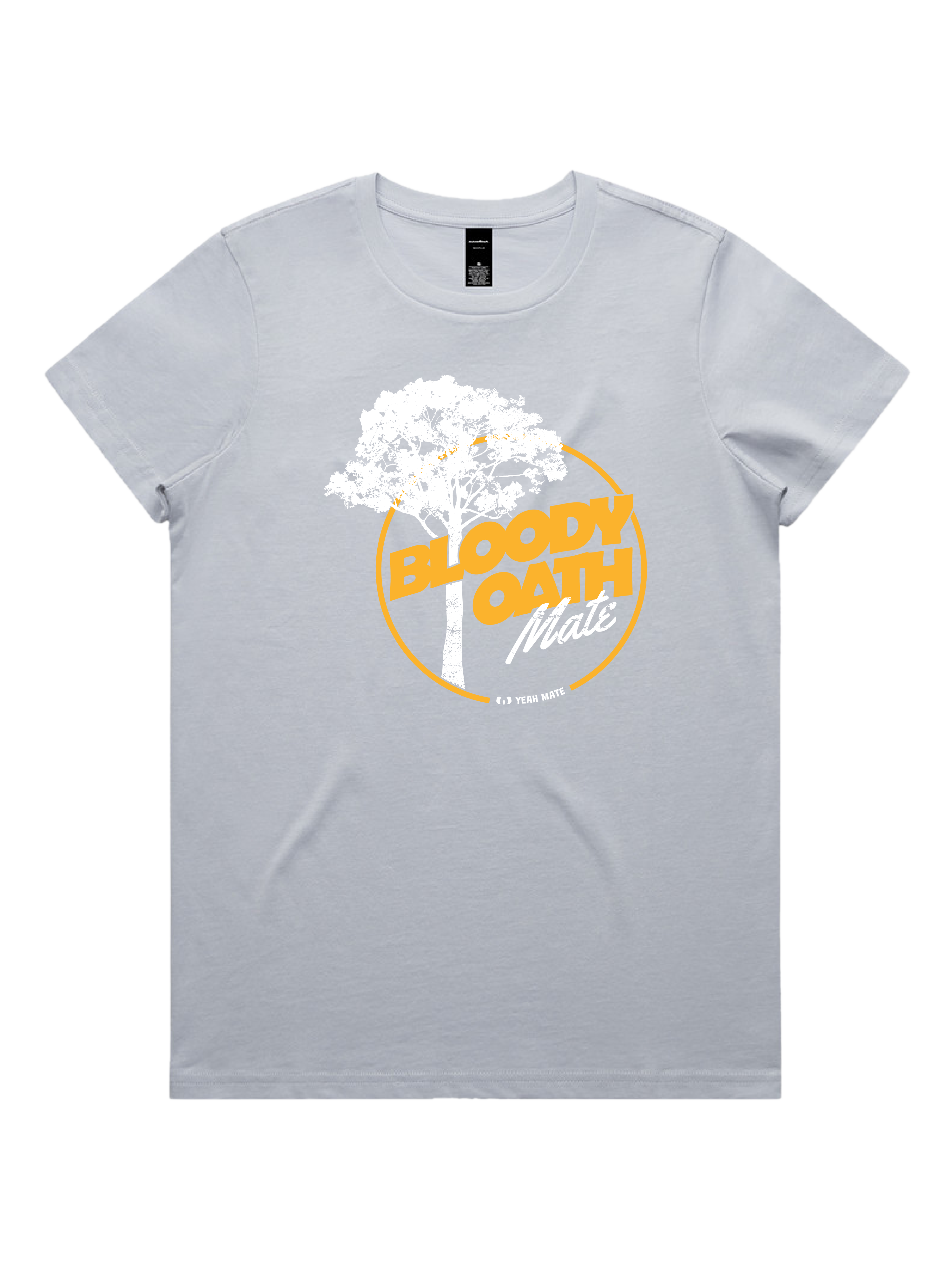 Premium Cotton Graphic T-shirt - Women's Fit - Bloody Oath Mate™ - Powder - Yeah Mate Freestyle™ Clothing 2