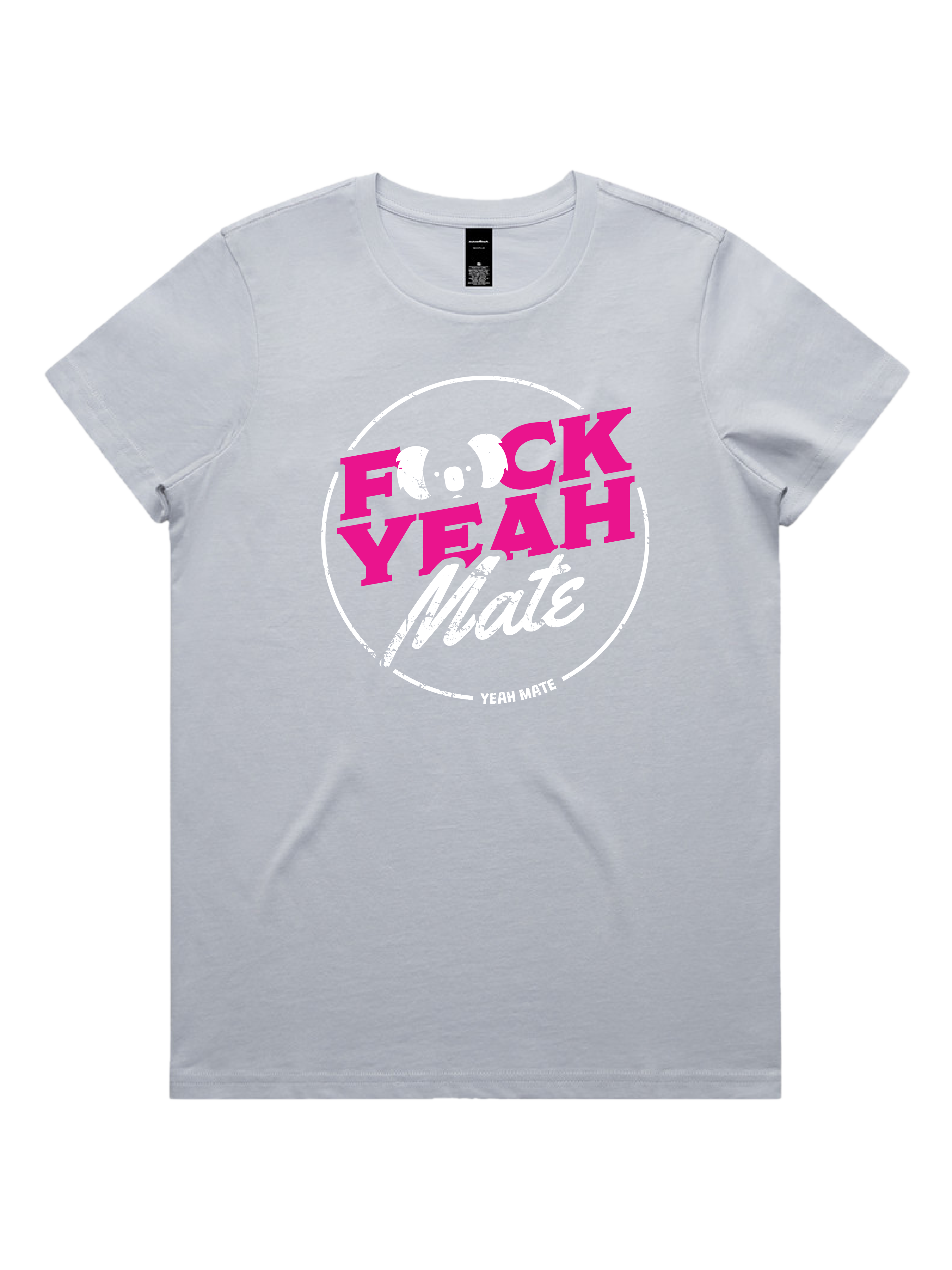 Premium Cotton Graphic T-shirt - Women's Fit - F🐨ck Yeah Mate™  - Powder - Yeah Mate Freestyle™ Clothing 2