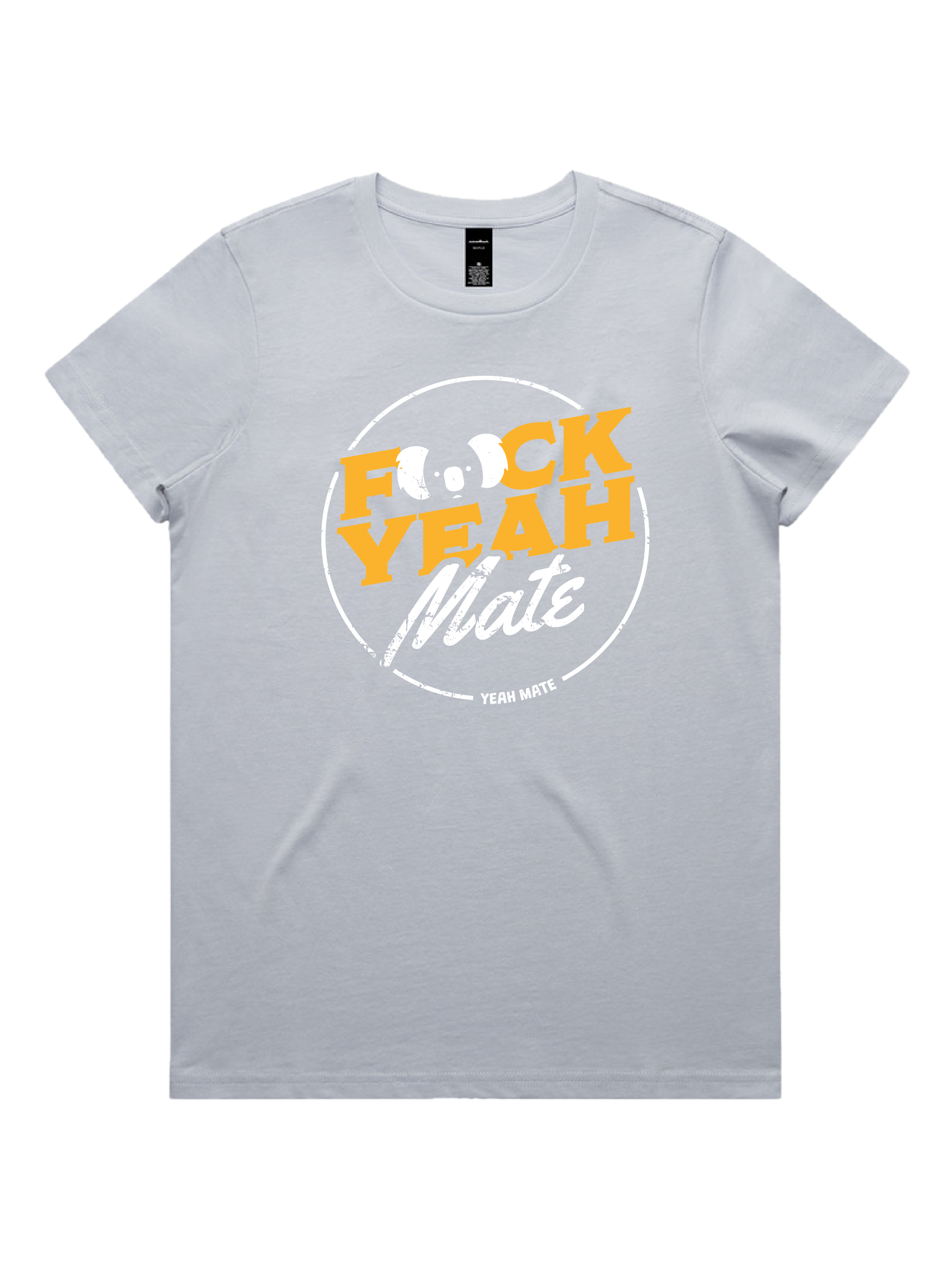 Premium Cotton Graphic T-shirt - Women's Fit - F🐨ck Yeah Mate™  - Powder - Yeah Mate Freestyle™ Clothing 3