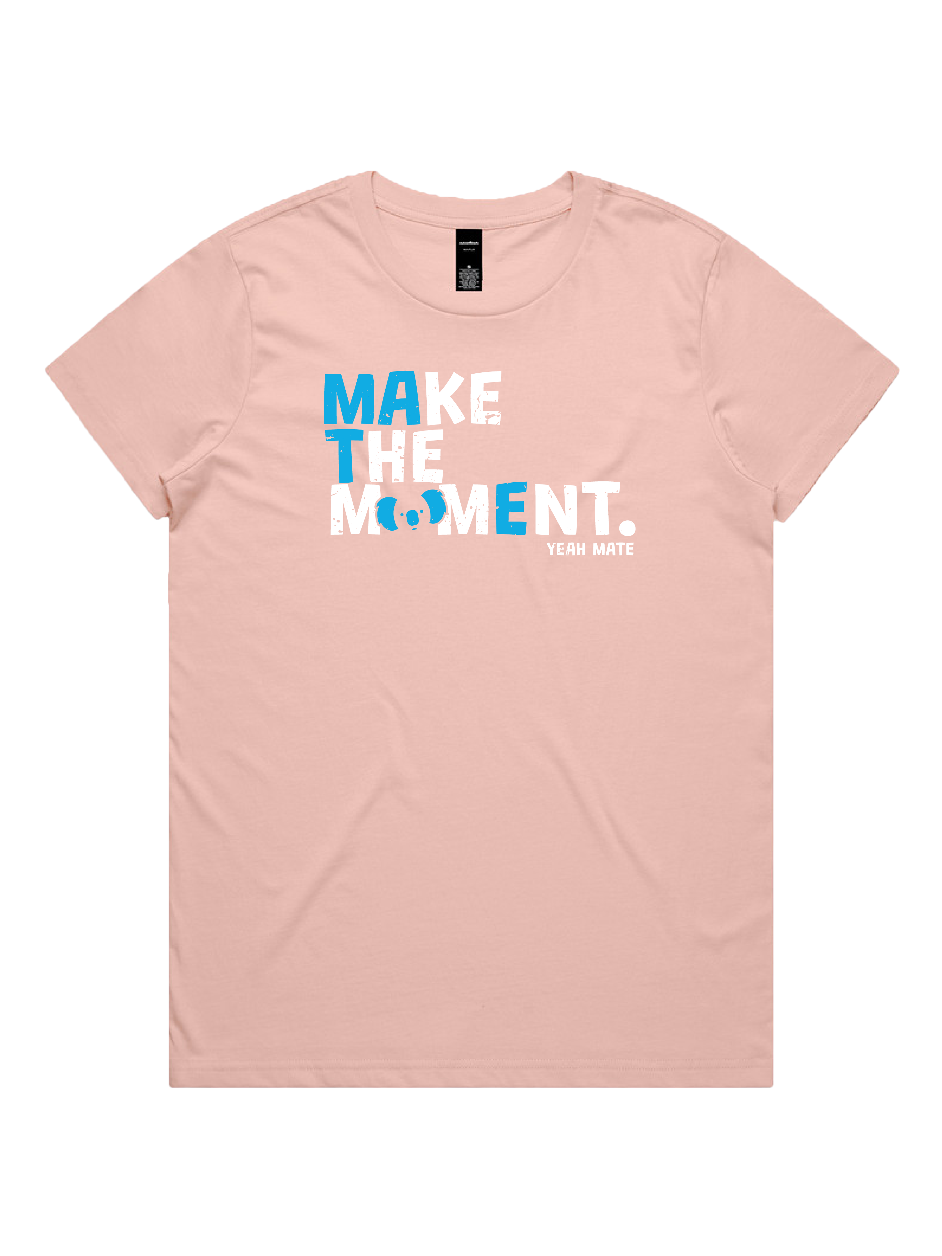 Premium Cotton Graphic T-shirt - Women's Fit - MAKE THE MOMENT™ - Pink - Yeah Mate Freestyle™ Clothing 3