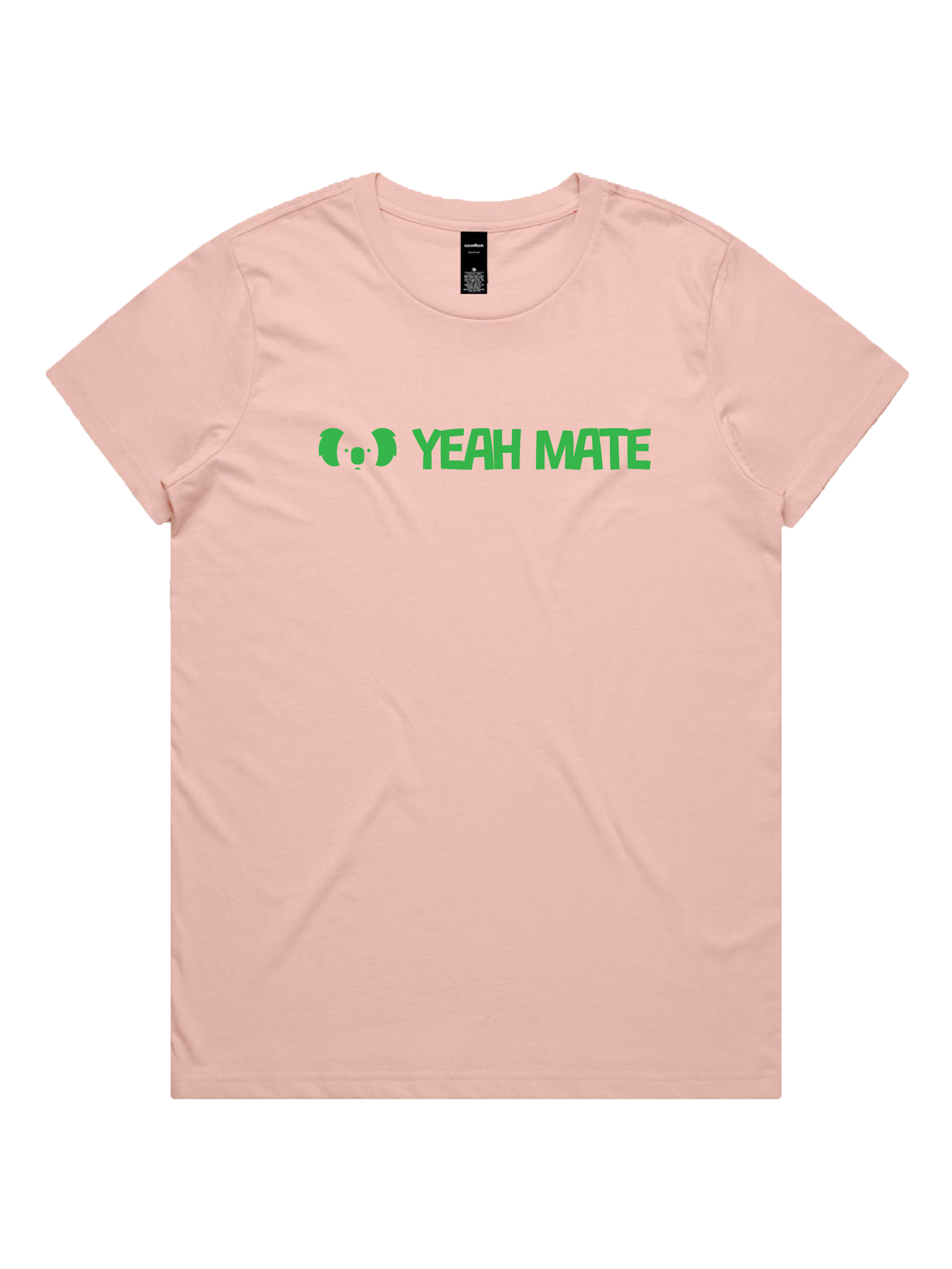 Premium Cotton Graphic T-shirt - Women's Fit - YM Linear Logo - Pink - Yeah Mate Freestyle™ Clothing 3