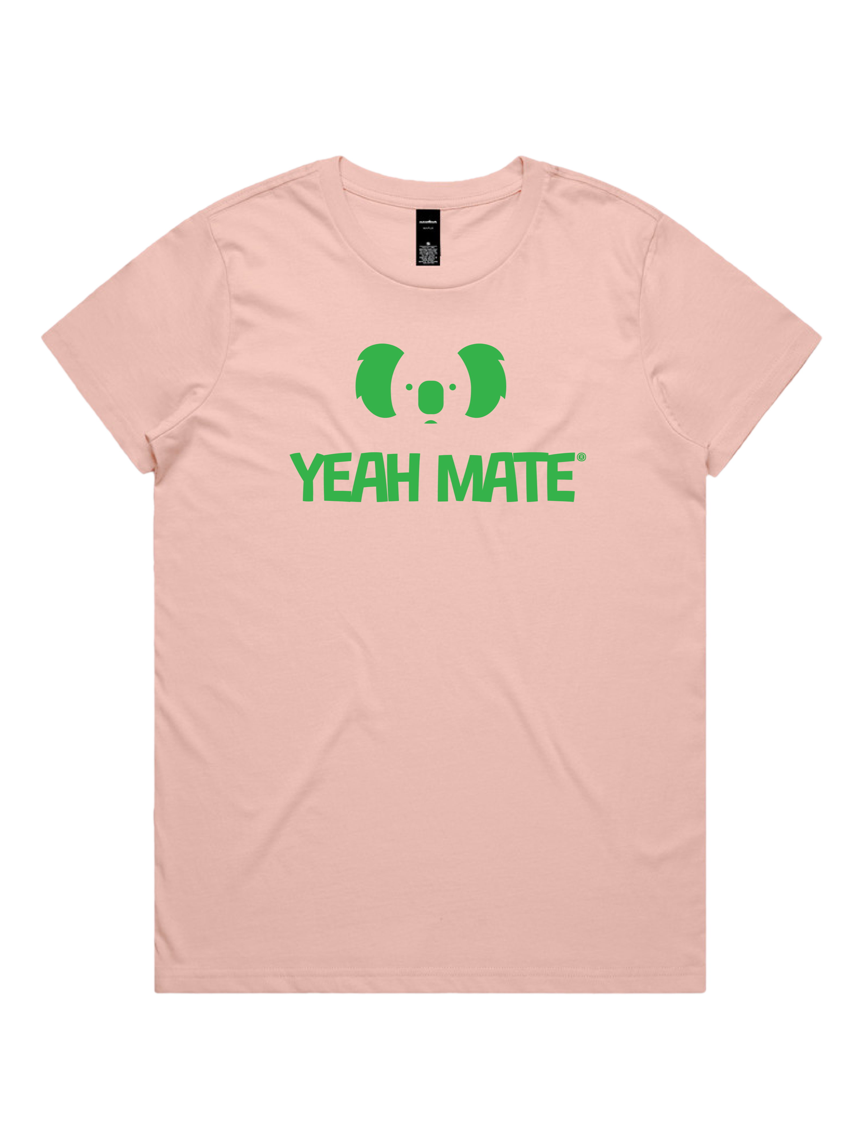Premium Cotton Graphic T-shirt - Women's Fit - YM Stacked Logo - Pink - Yeah Mate Freestyle™ Clothing 3