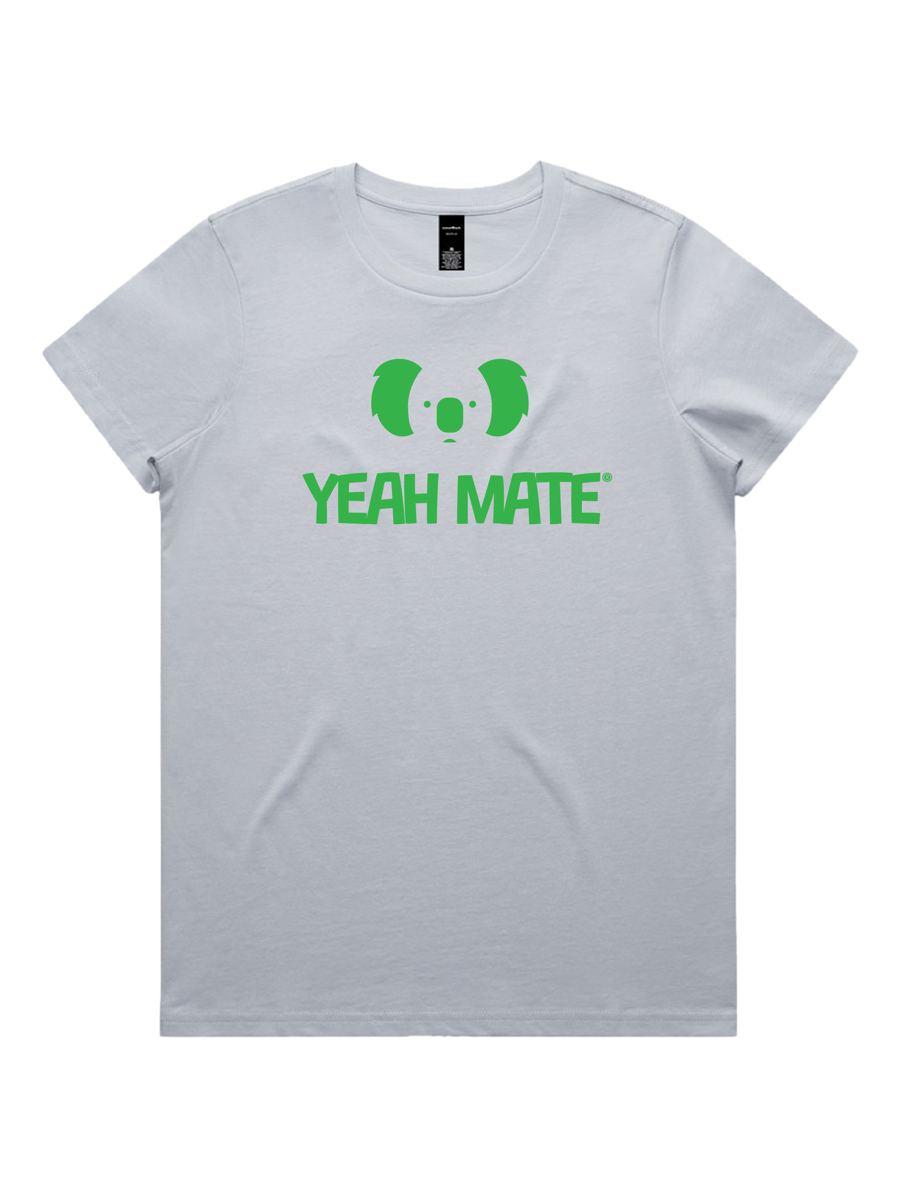 Premium Cotton Graphic T-shirt - Women's Fit - YM Stacked Logo - Powder - Yeah Mate Freestyle™ Clothing 3