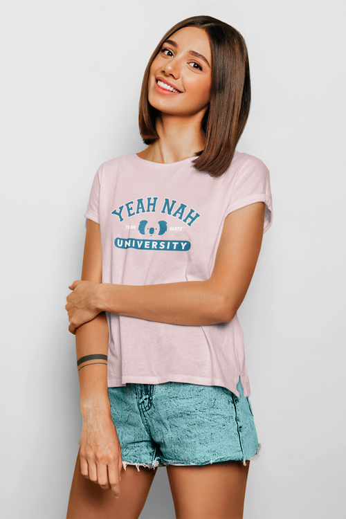 Yeah Nah University™ T-shirt - Yeah Mate Freestyle™ - Women's Premium Fit