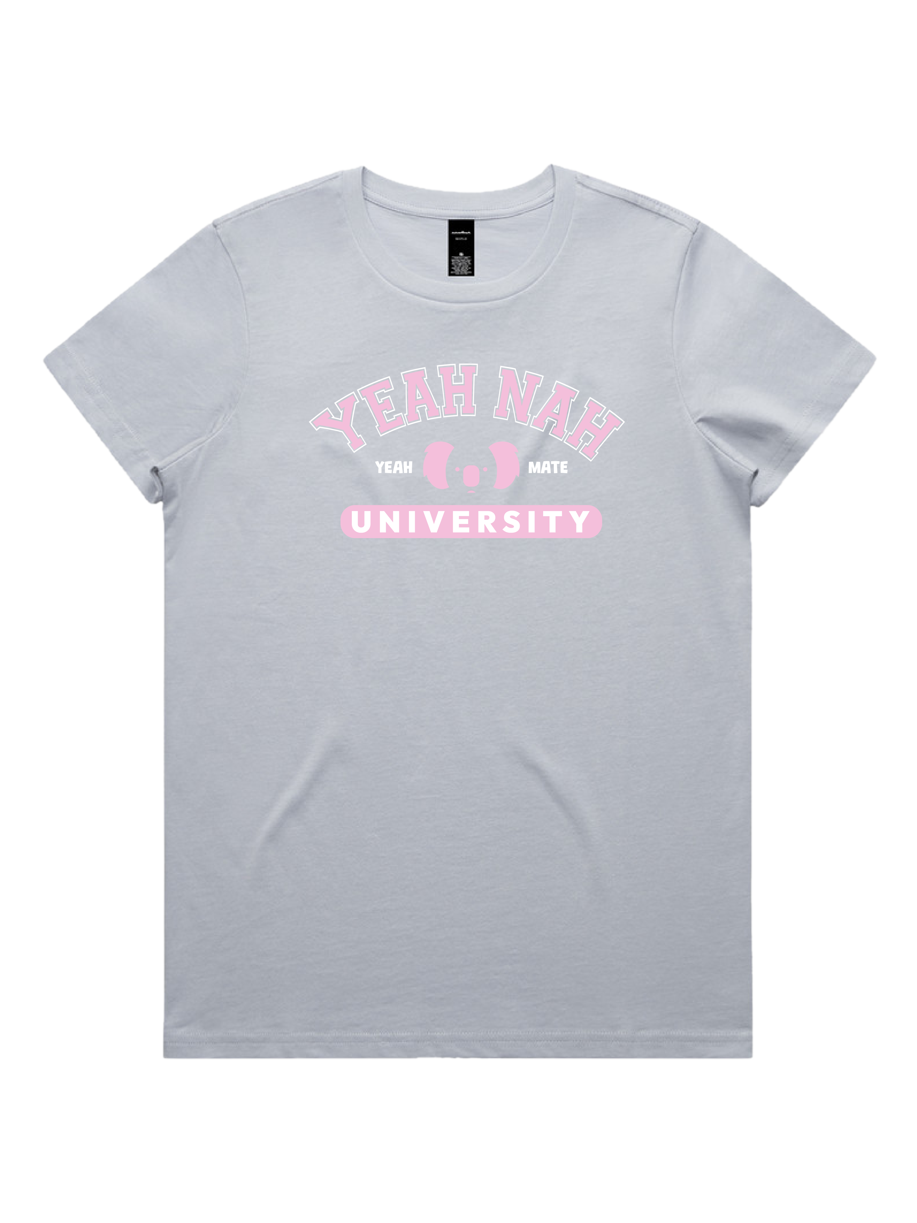 Premium Cotton Graphic T-shirt - Women's Fit - Yeah Nah University™  - Powder - Yeah Mate Freestyle™ Clothing 2