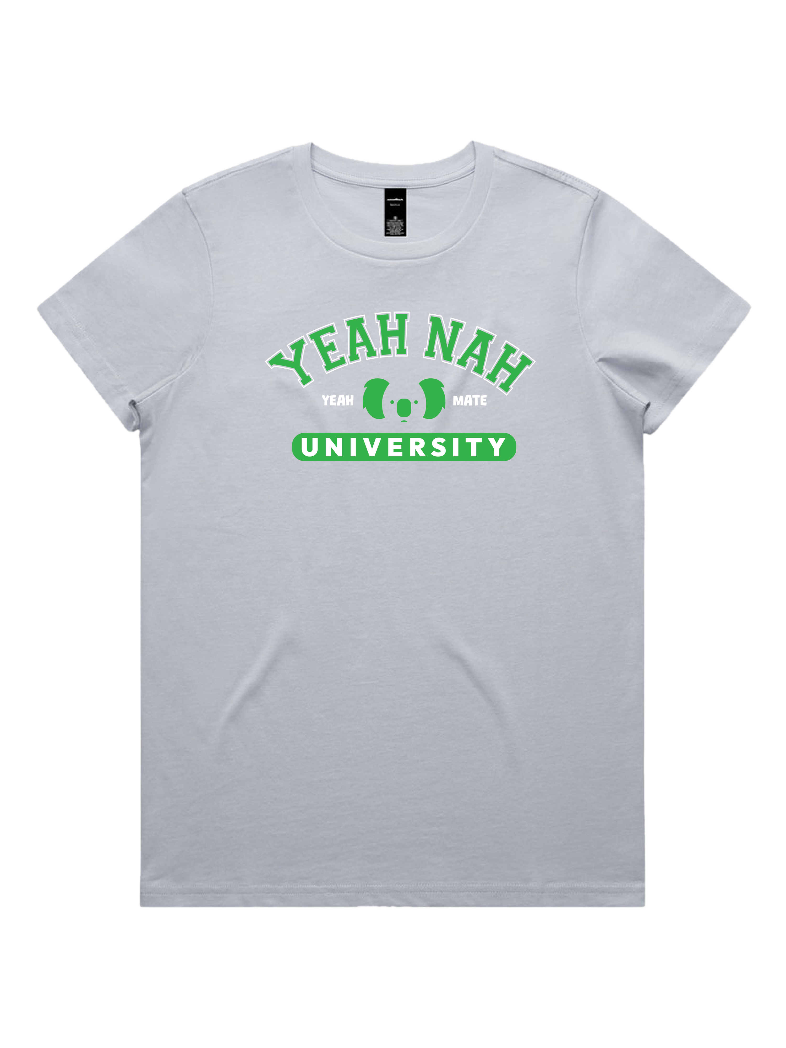 Premium Cotton Graphic T-shirt - Women's Fit - Yeah Nah University™  - Powder - Yeah Mate Freestyle™ Clothing 3