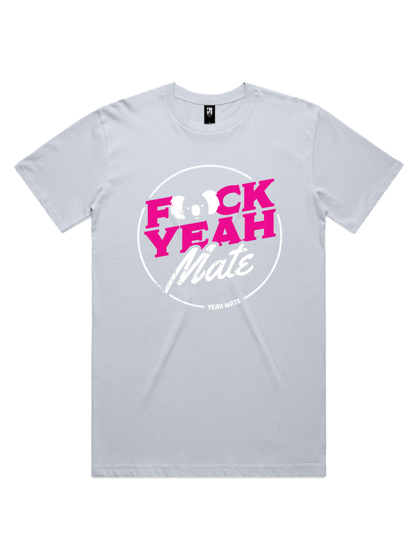 F🐨ck Yeah Mate MensTshirt - Flaming Galah / Powder