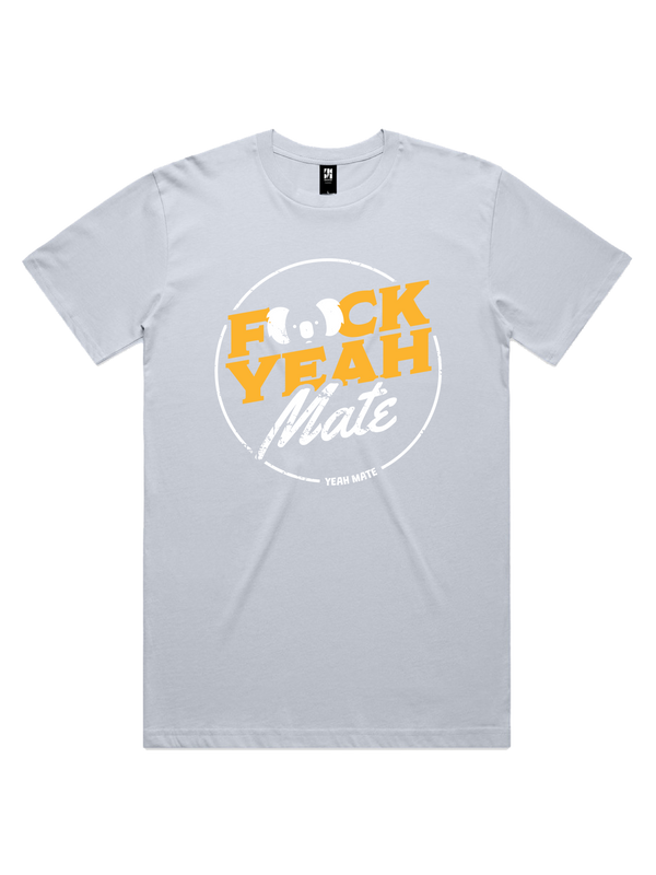 F🐨ck Yeah Mate MensTshirt - Yeah Mate Gold / Powder